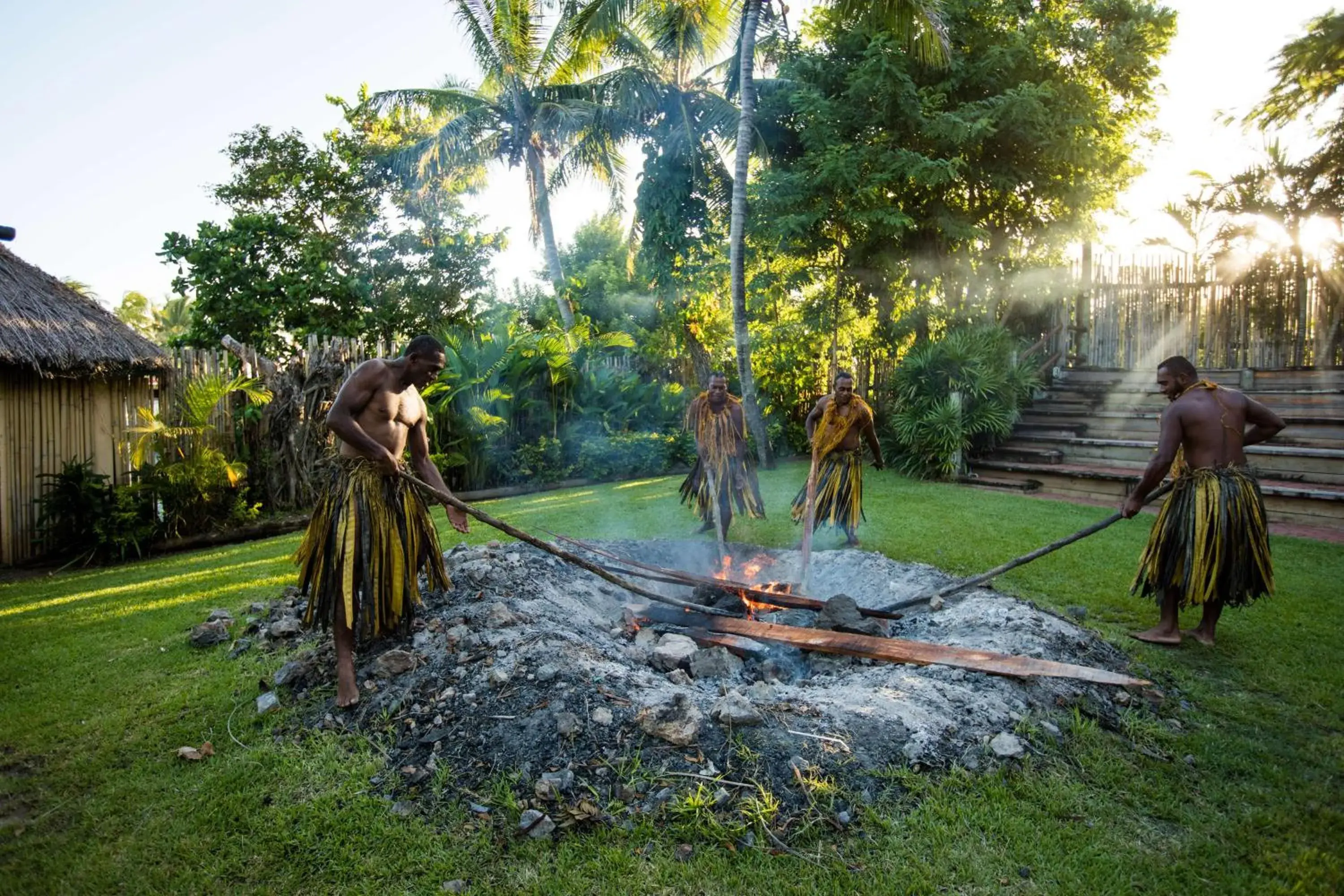 Property building, Garden in Outrigger Fiji Beach Resort