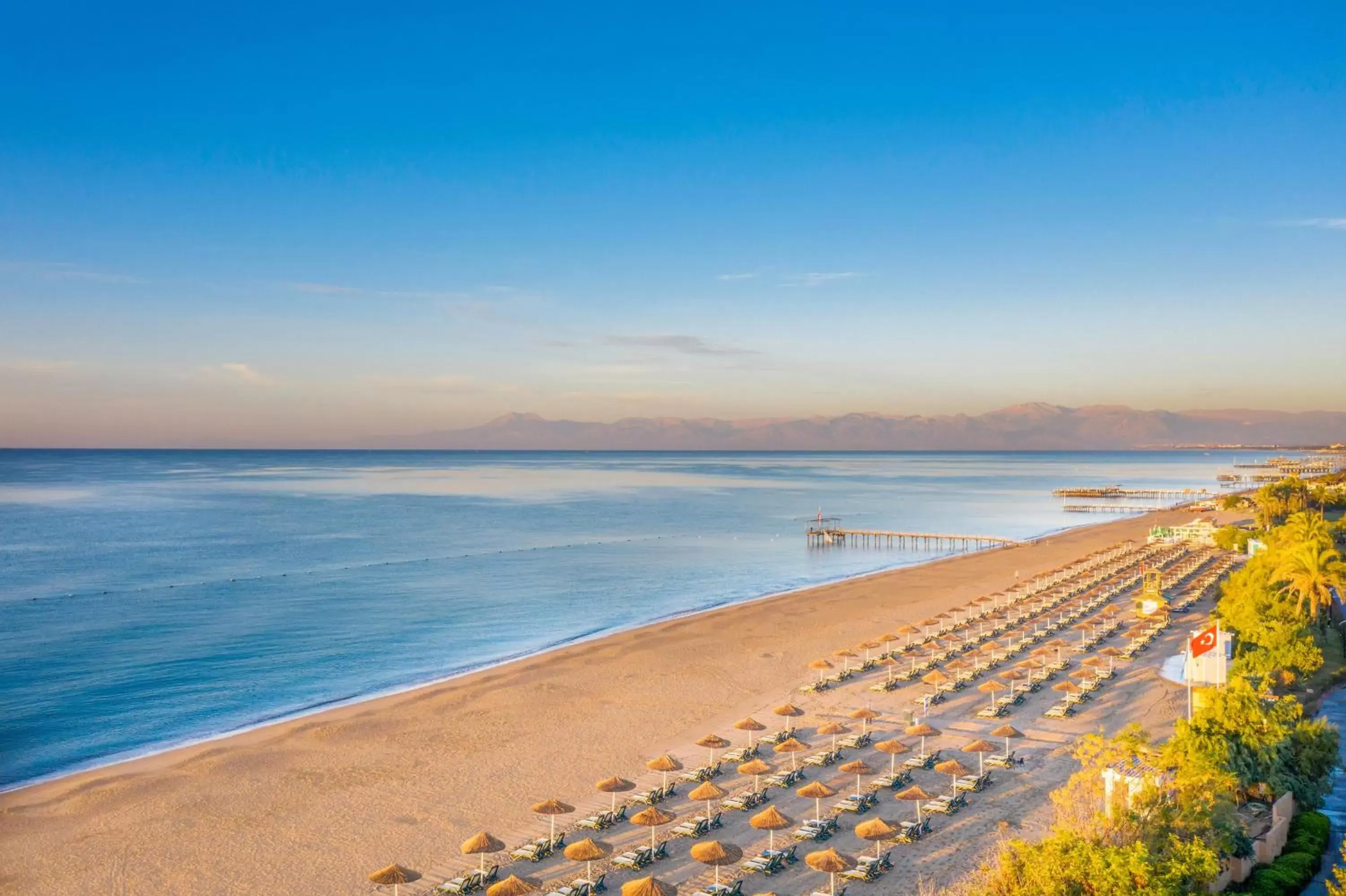 Beach in Aquaworld Belek