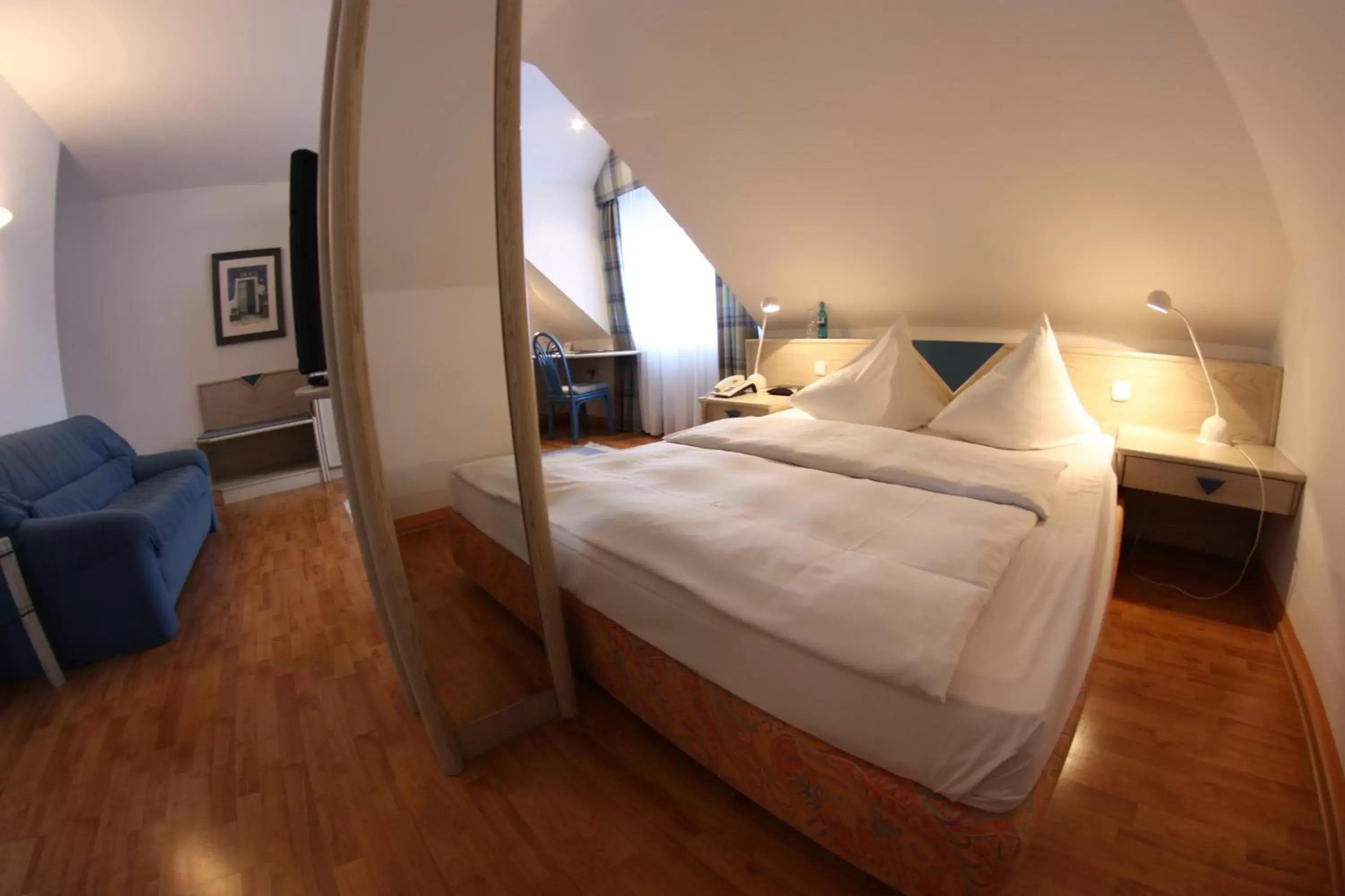 Bed in Art-Hotel Erlangen