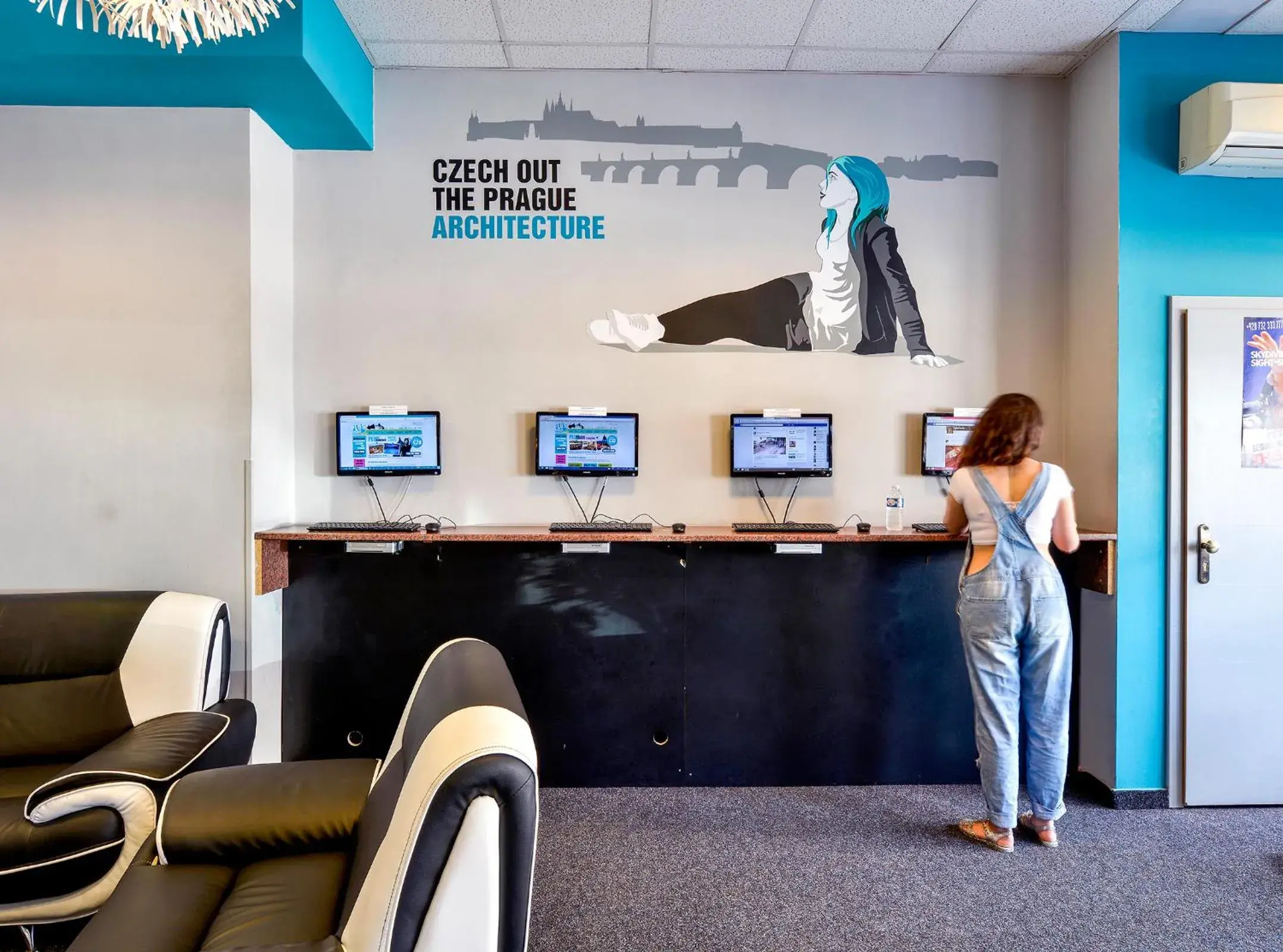 Lobby or reception in Plus Prague Lobby or reception in Plus Prague