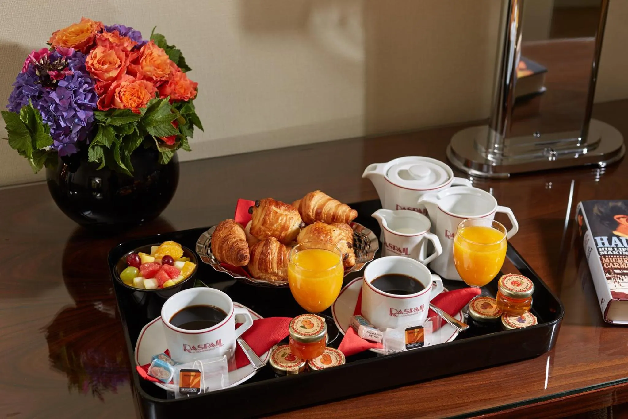 Continental breakfast in Hôtel Raspail Montparnasse