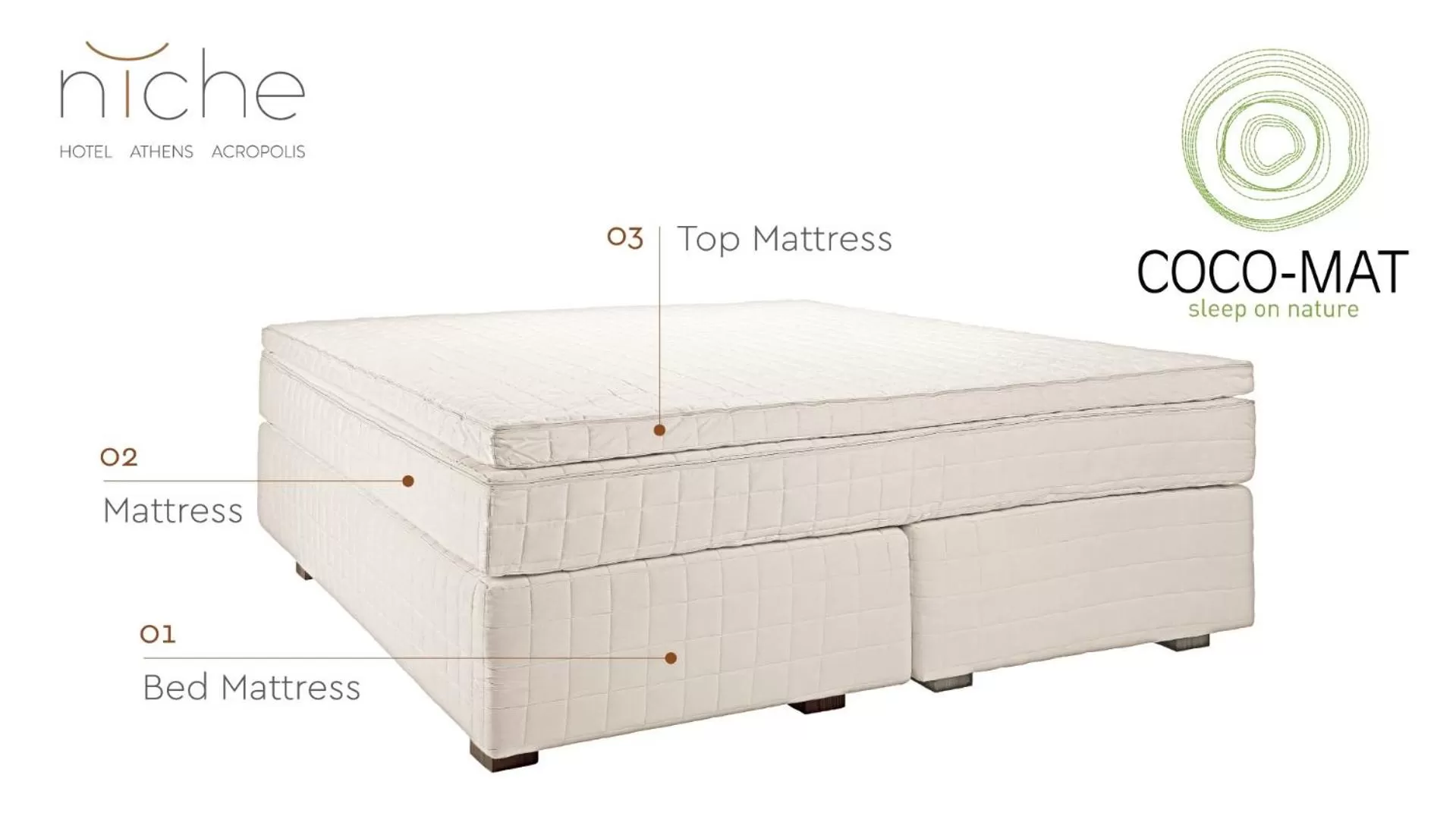 Bed in Niche Hotel Athens