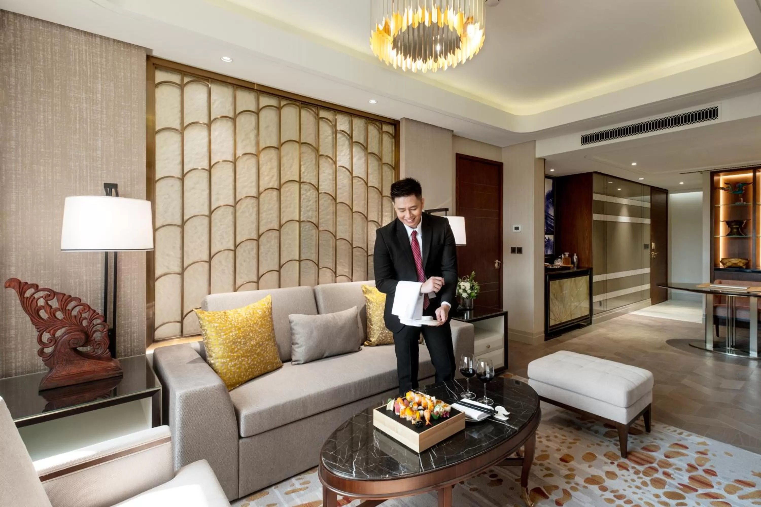 Living room in Admiral Hotel Manila - MGallery Collection