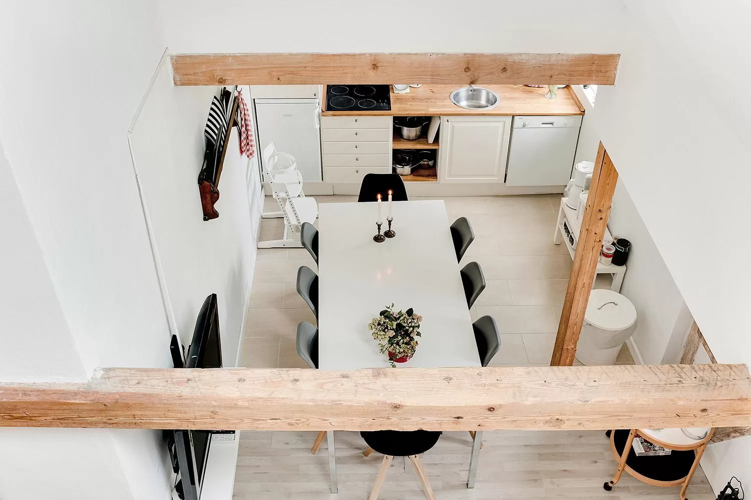 Kitchen or kitchenette in Åløkke BnB