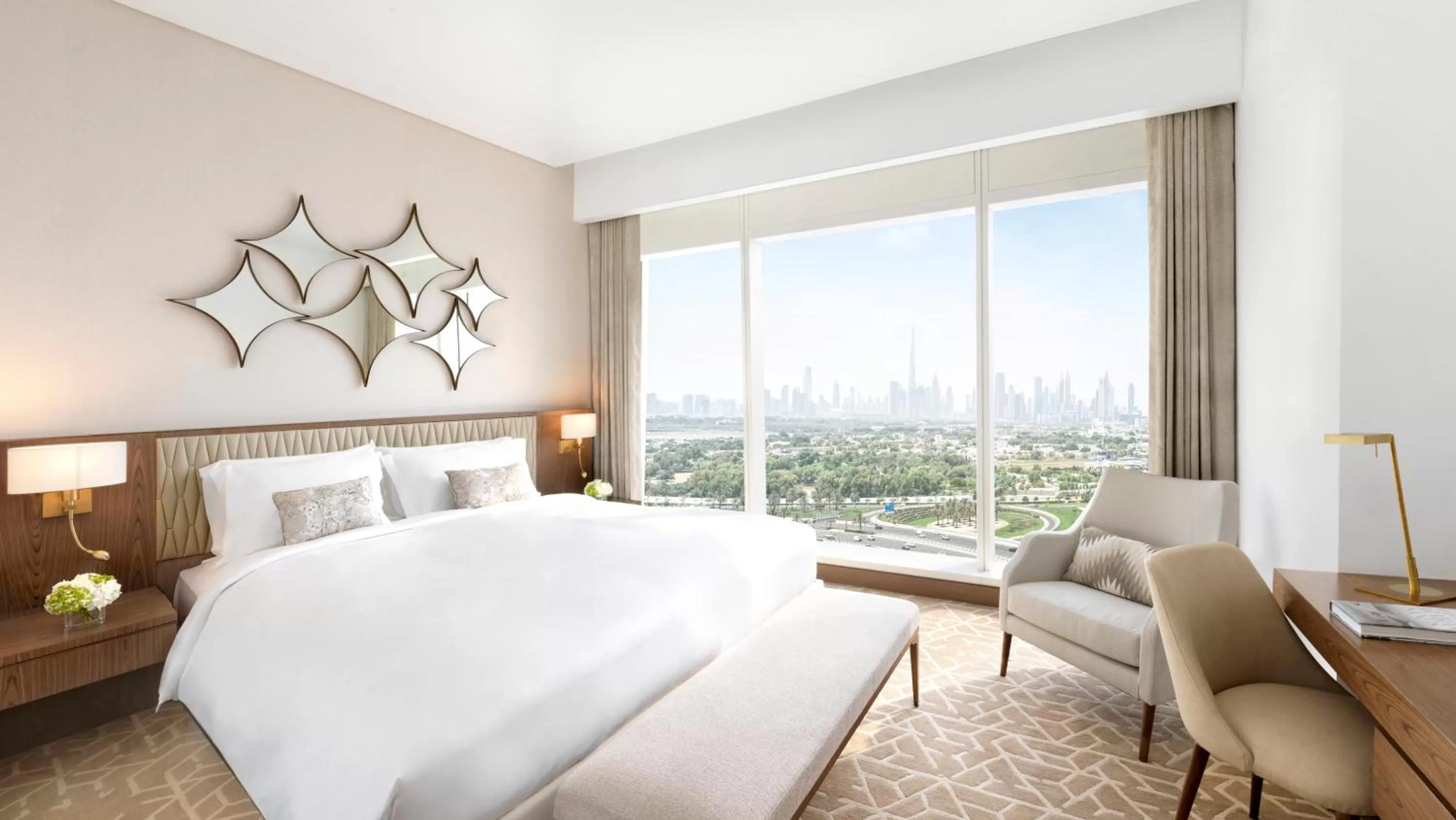 Bed in Sofitel Dubai The Obelisk