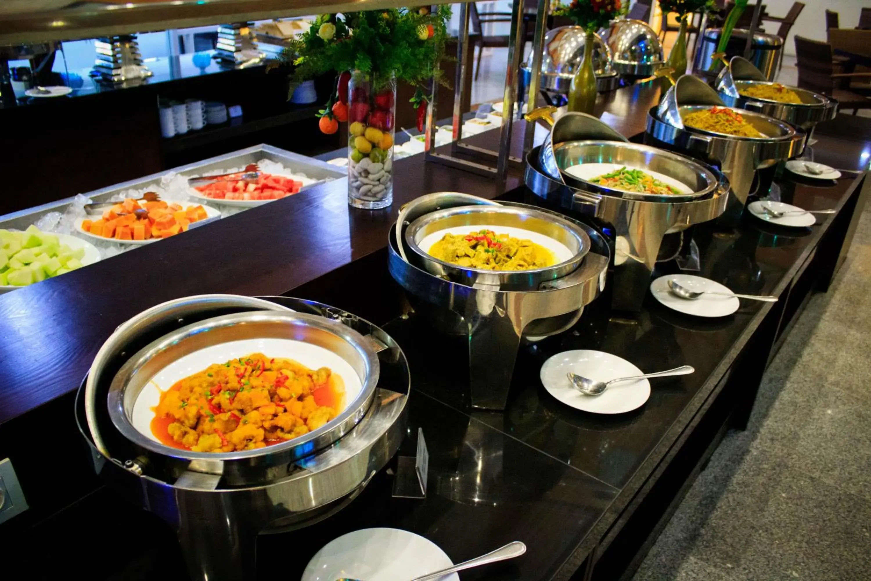 Buffet breakfast in Famous Hotel Kuta Formerly Permata Kuta Hotel