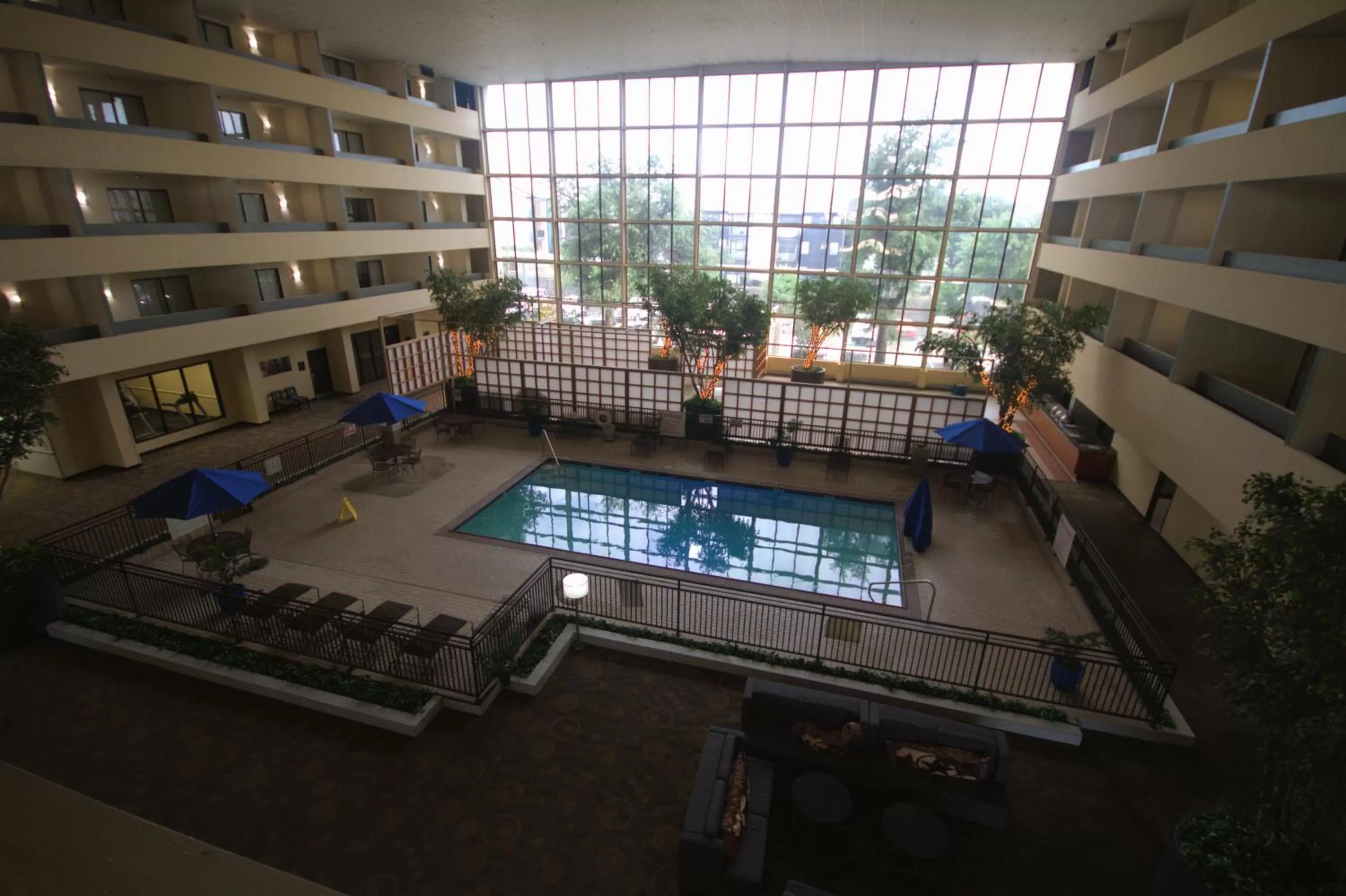 Pool view in Atrium Hotel and Suites DFW Airport