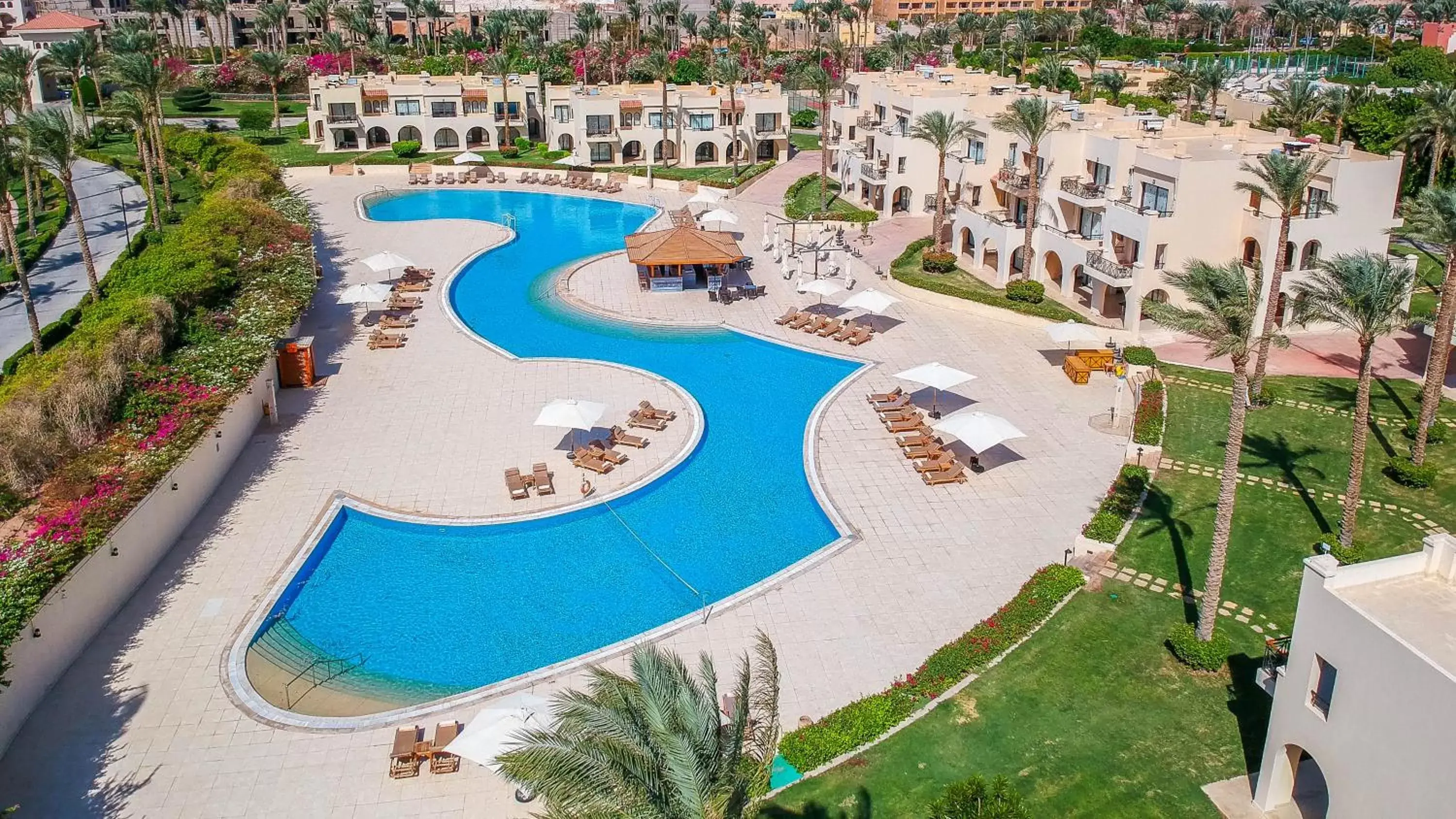 Pool view, Bird's-eye View in Cleopatra Luxury Resort Sharm El Sheikh