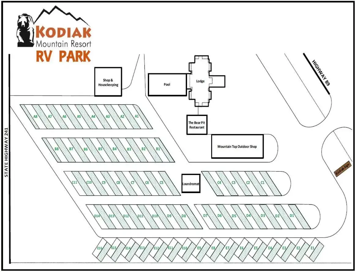 Floor Plan in Kodiak Mountain Resort