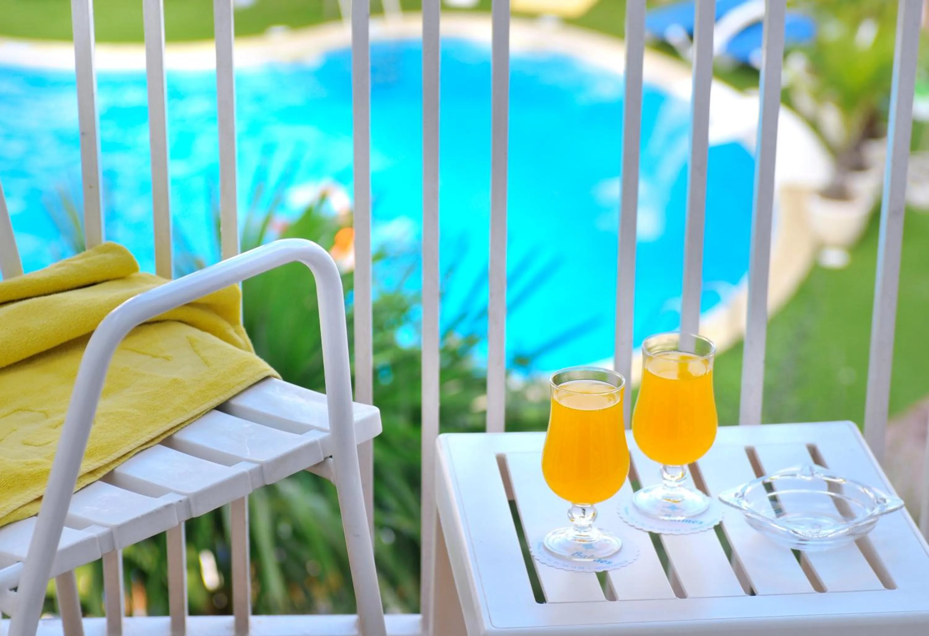 Double or Twin Room with Balcony and Pool View in GHT Balmes, Hotel-Aparthotel&SPLASH