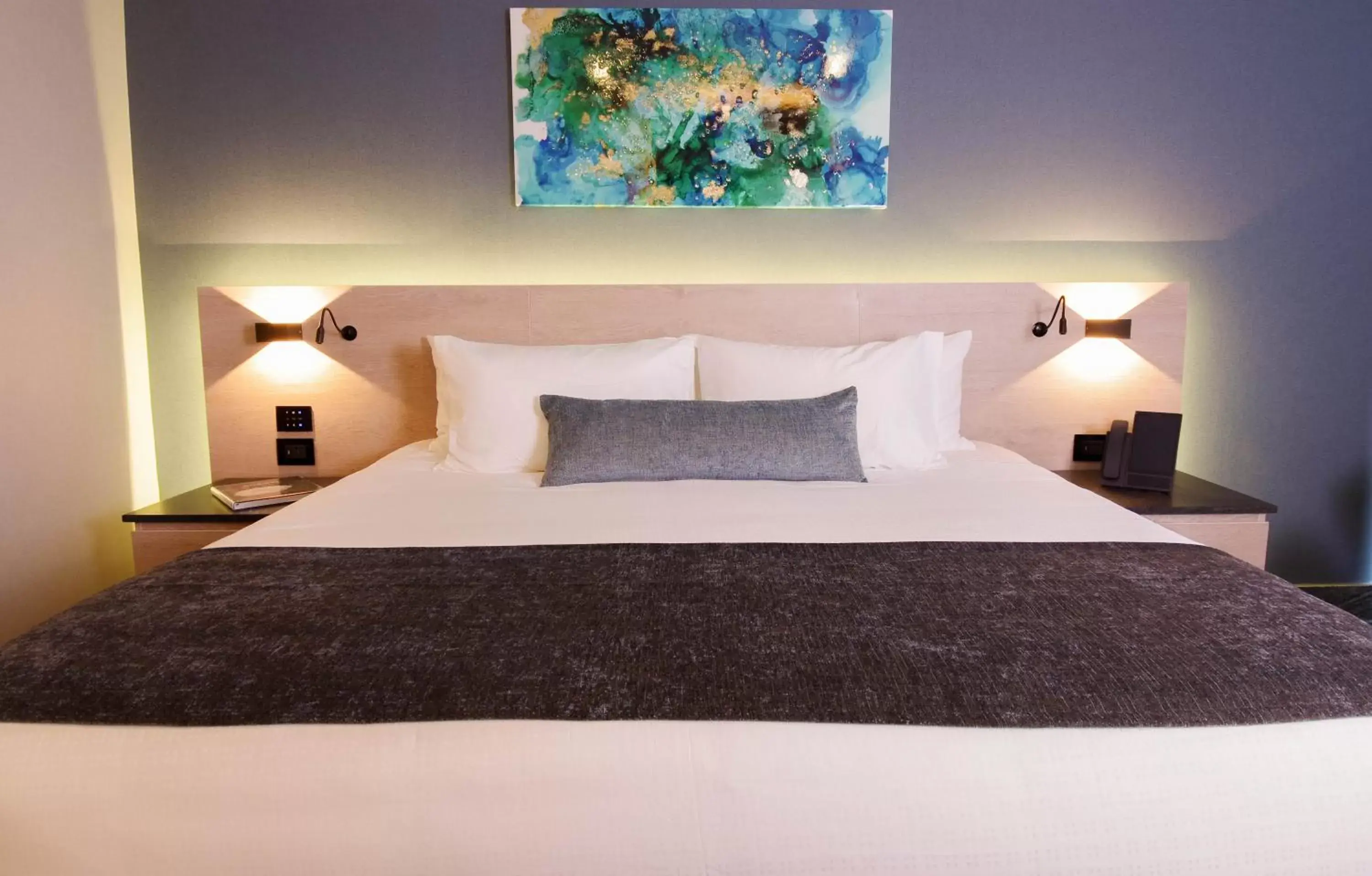 Bed in QUARTZ HOTEL & SPA