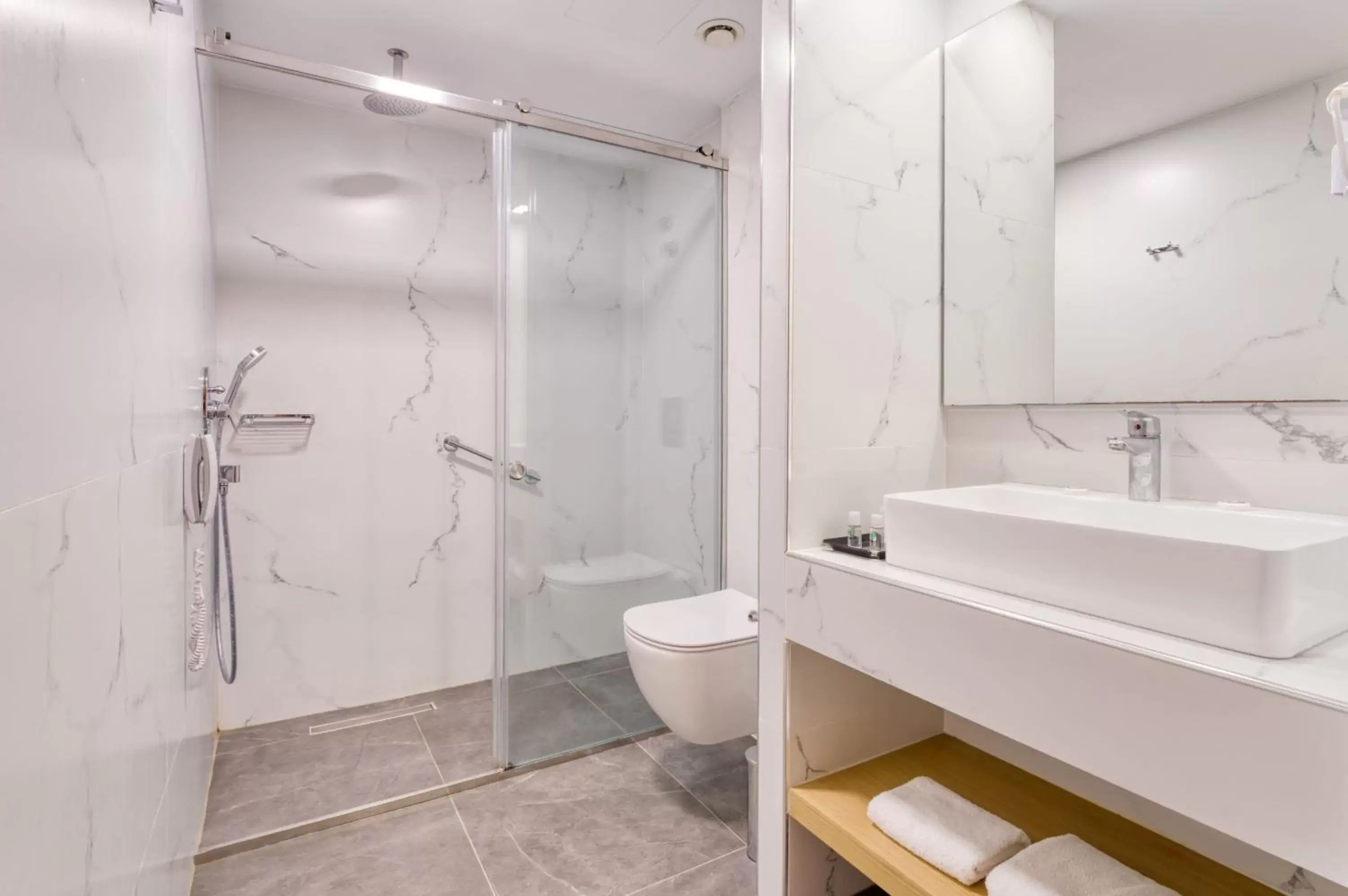 Shower, Bathroom in Palatino Hotel