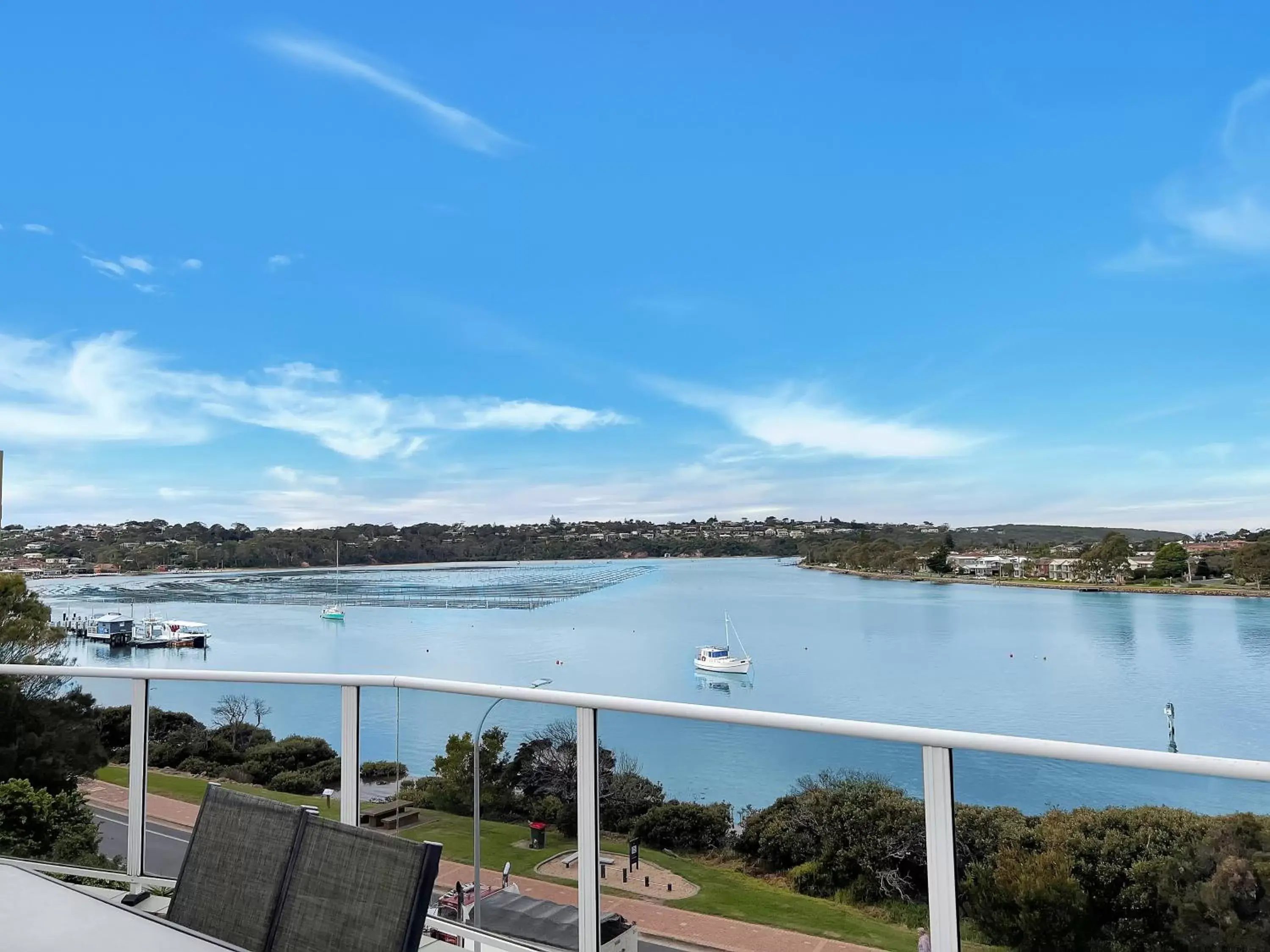 Balcony/Terrace, River View in Albacore Apartments