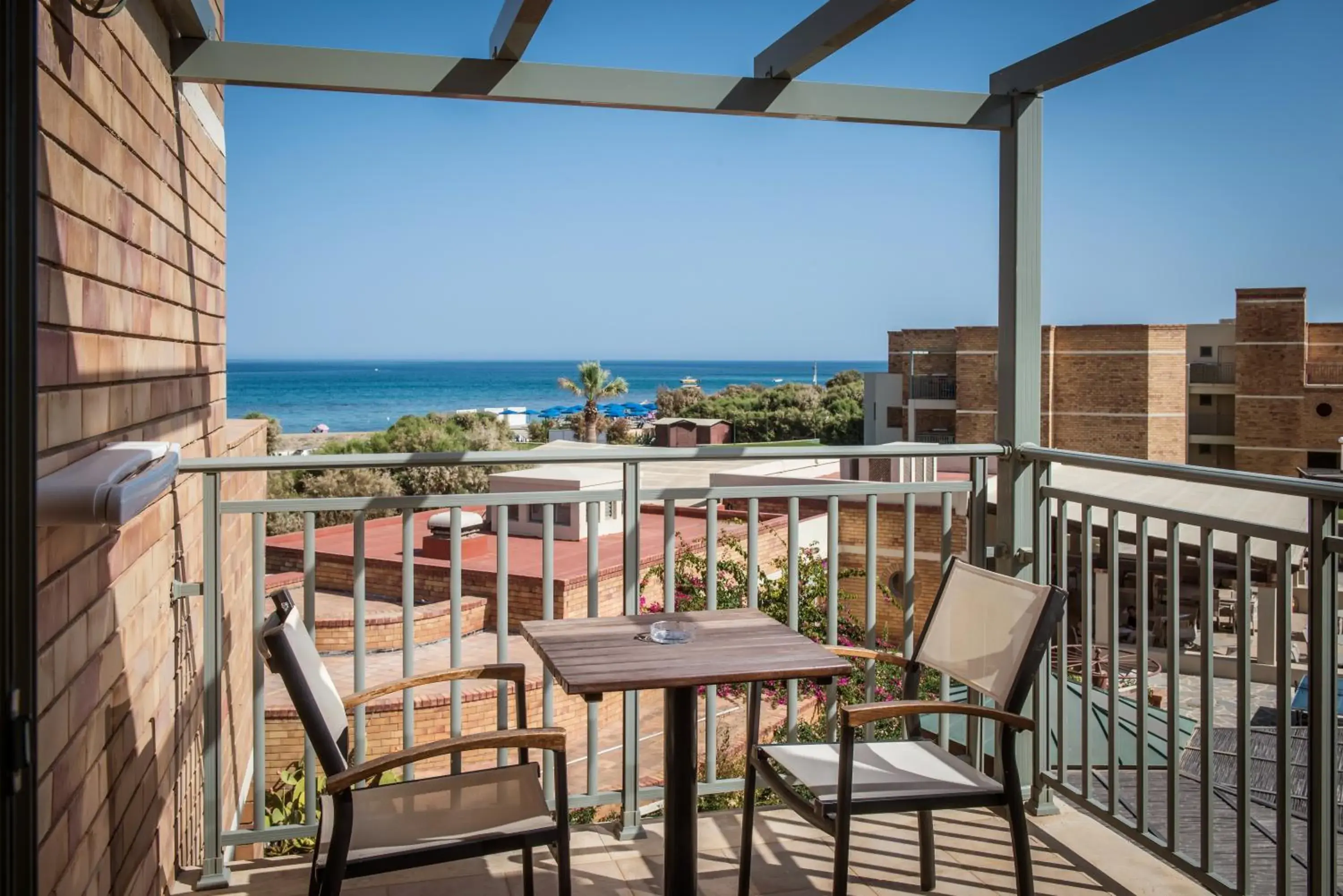 View (from property/room), Balcony/Terrace in Bella Beach Hotel