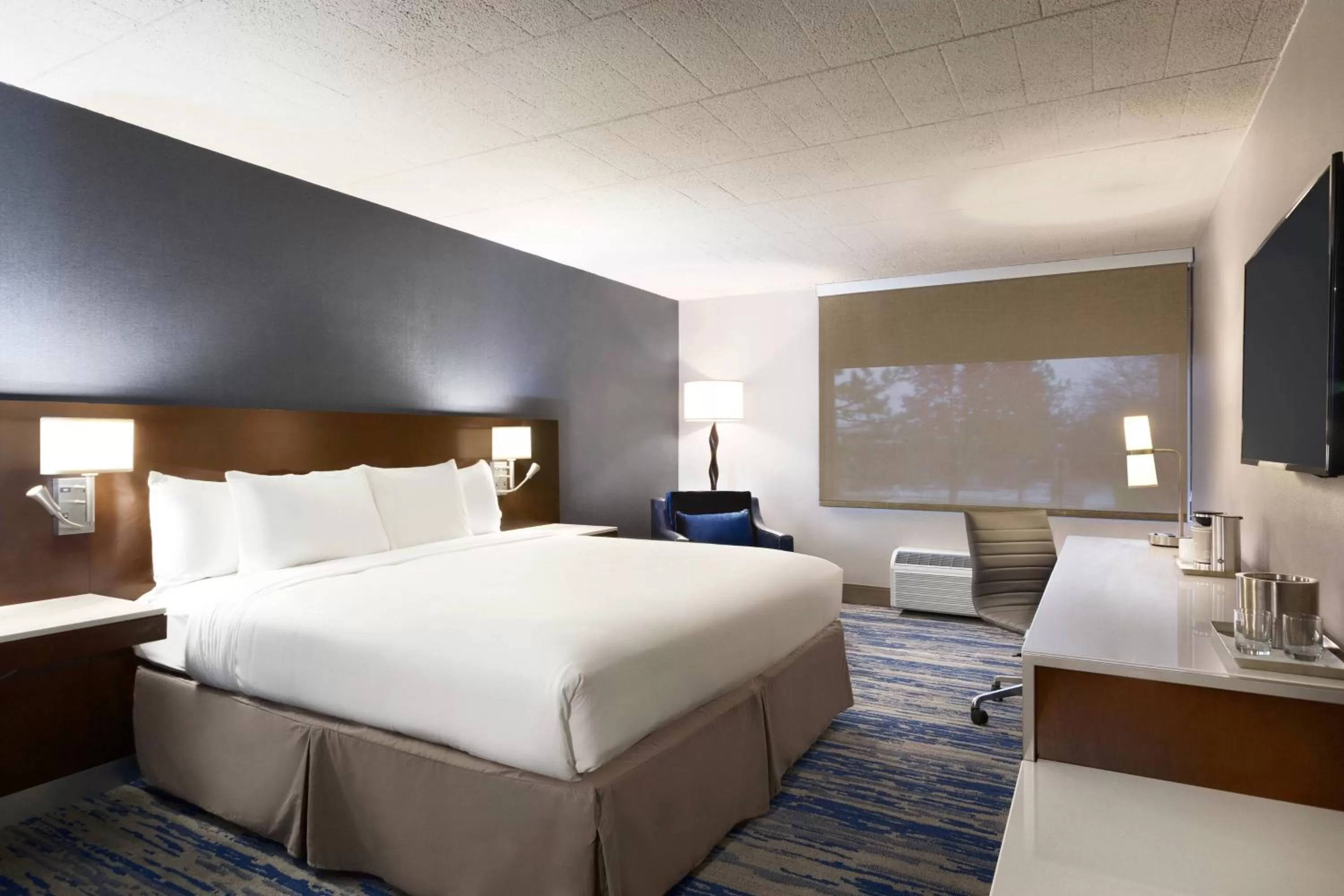 Concierge Level Guest Room with King Bed in Skyline Hotel Detroit Airport, SureStay Collection by Best Western