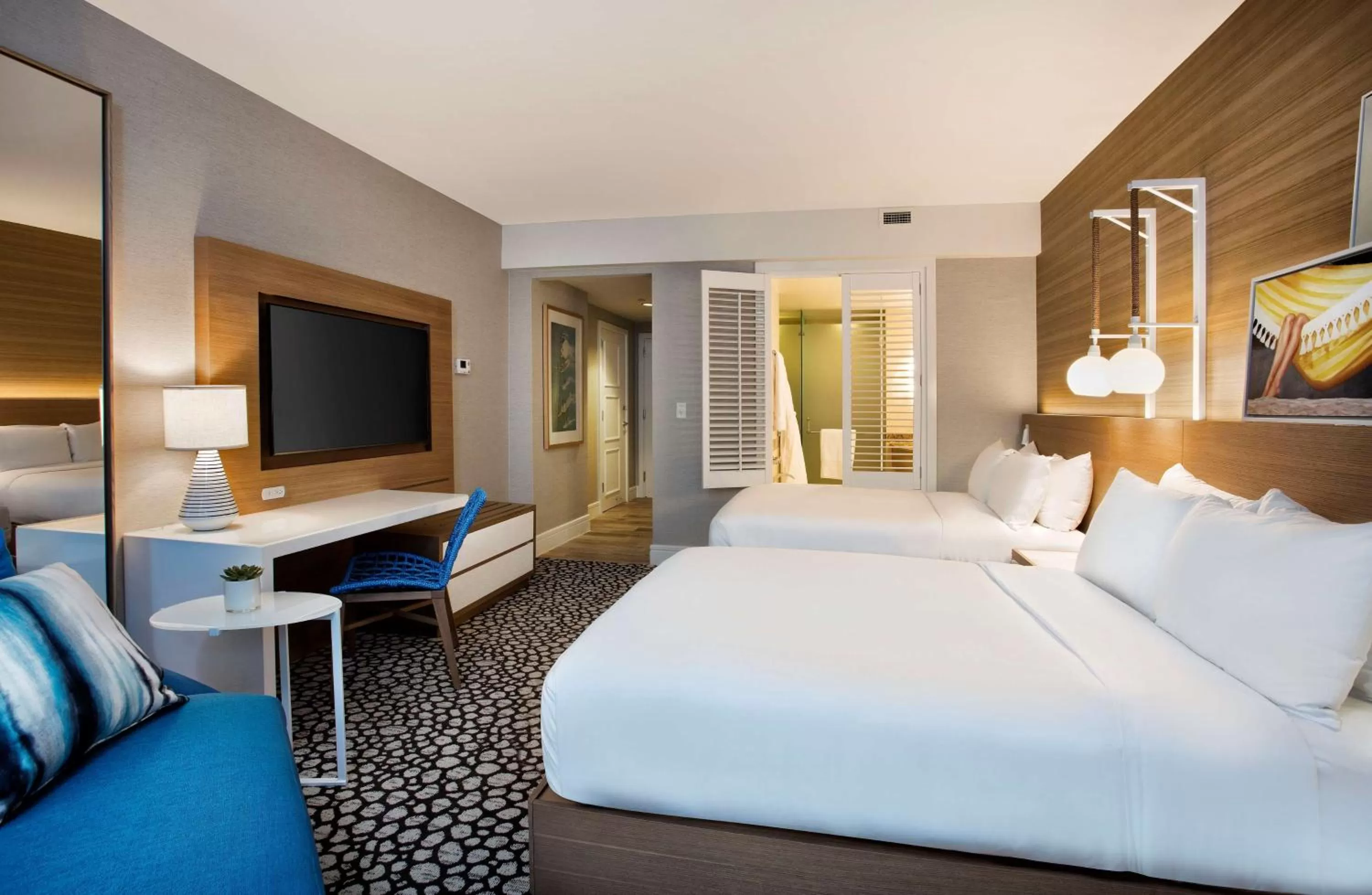 Bed in The Diplomat Beach Resort Hollywood, Curio Collection by Hilton