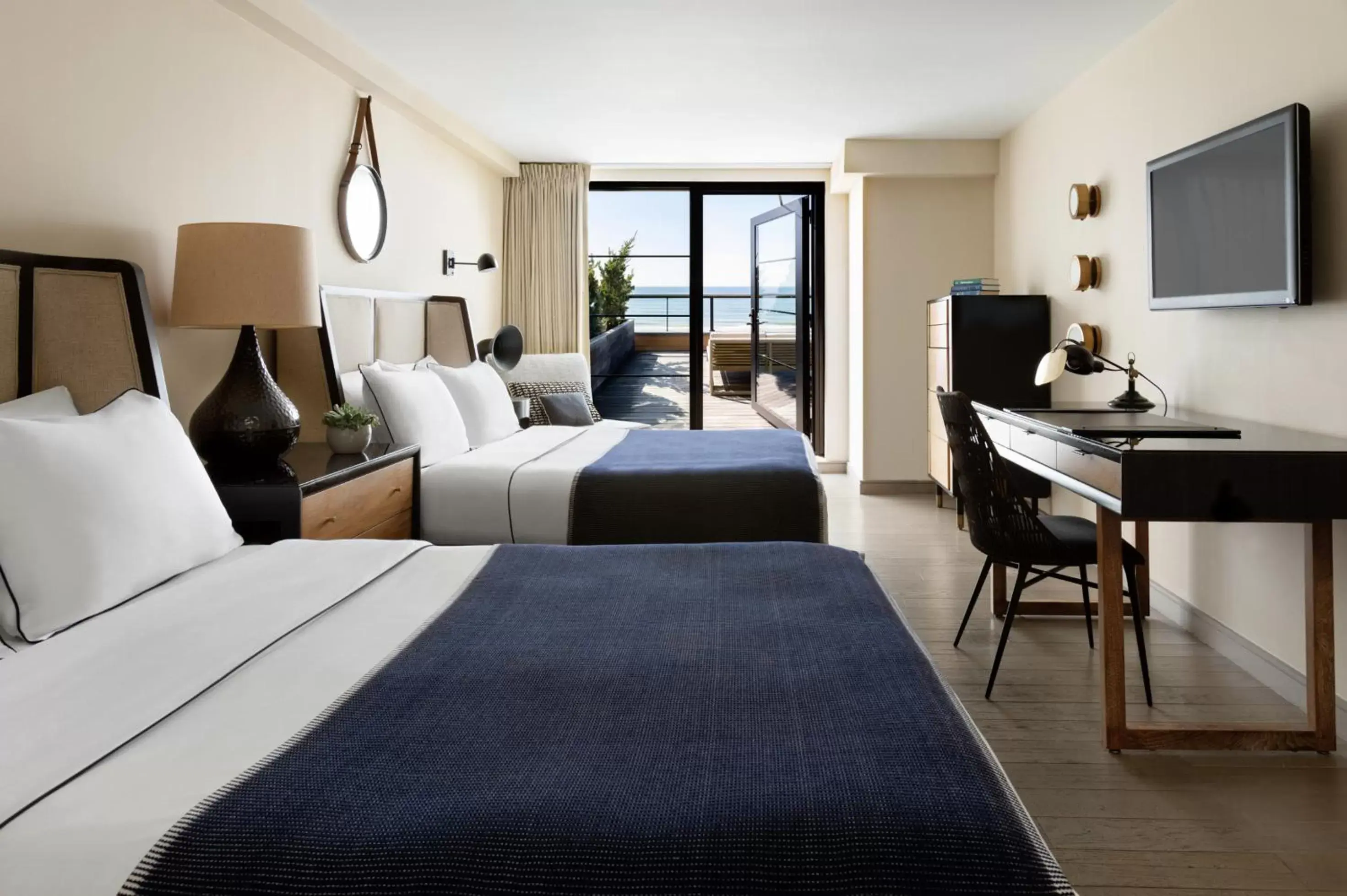 Bed in Gurney's Montauk Resort & Seawater Spa