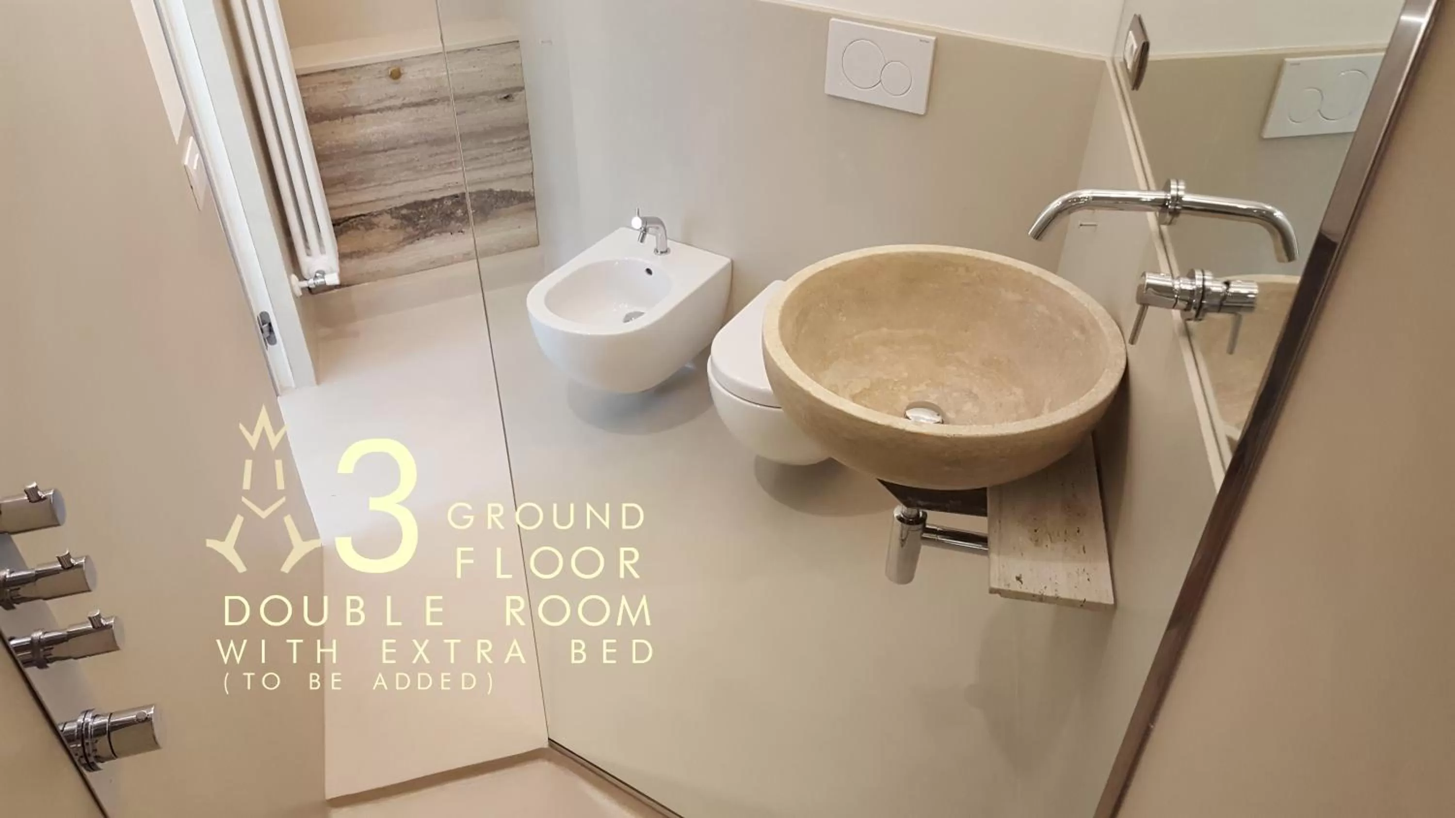 Bathroom in B&B A Piazza del Gesù