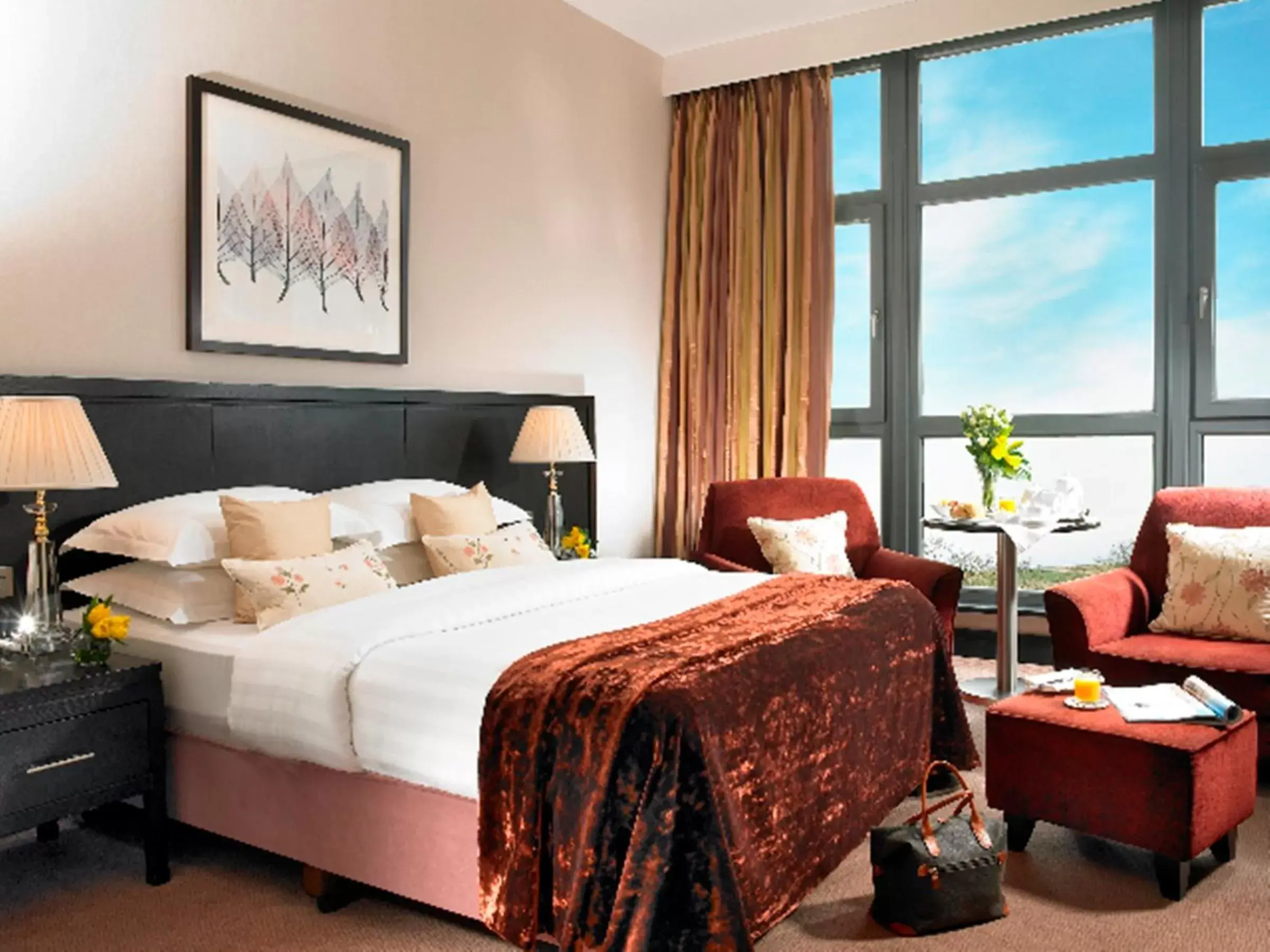 Bed in Kinsale Hotel & Spa
