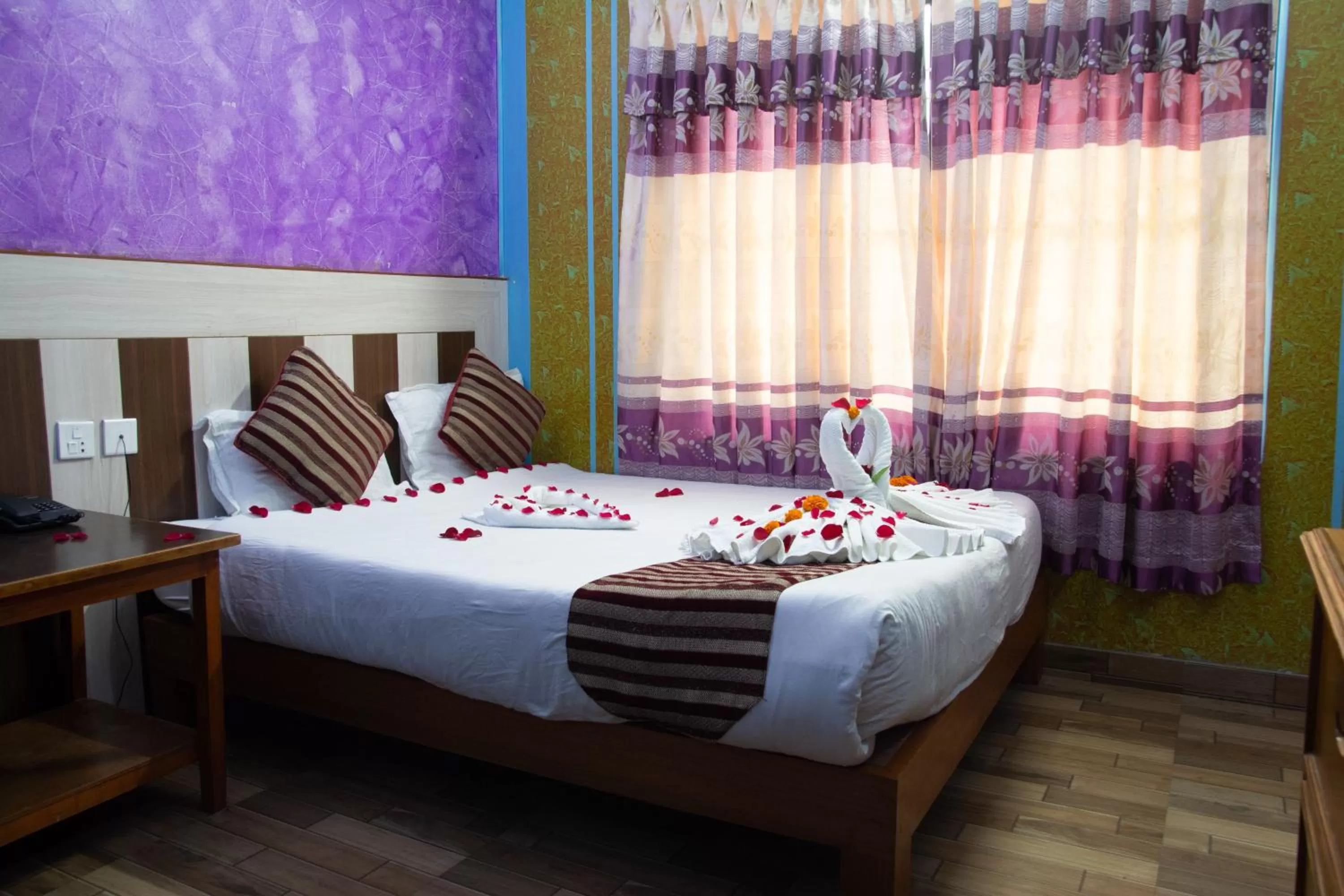 Bed in Hotel Middle Point Pvt Ltd