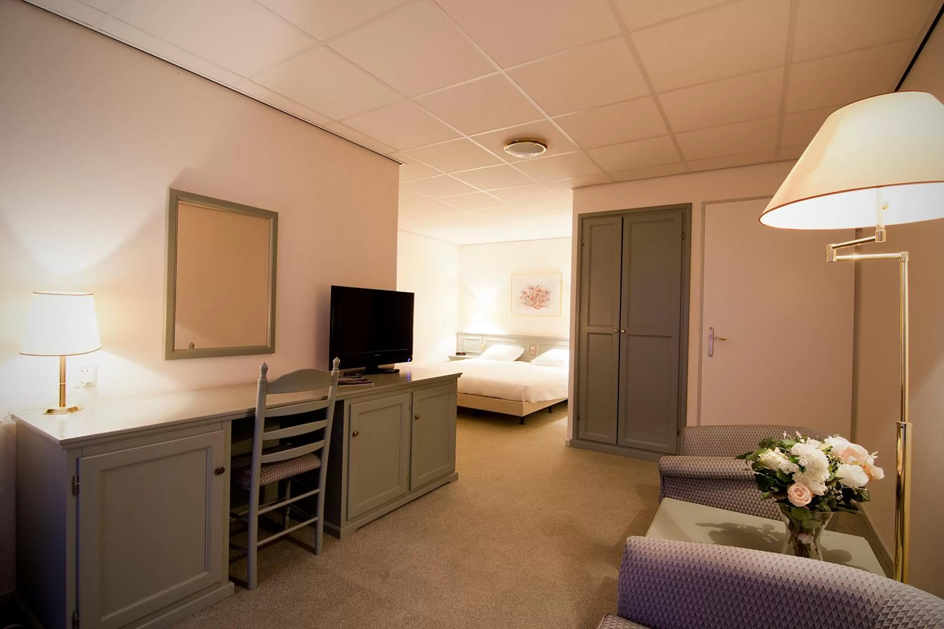 TV and multimedia, Bed in Hotel Sportsbar & Brasserie Dorhout Mees