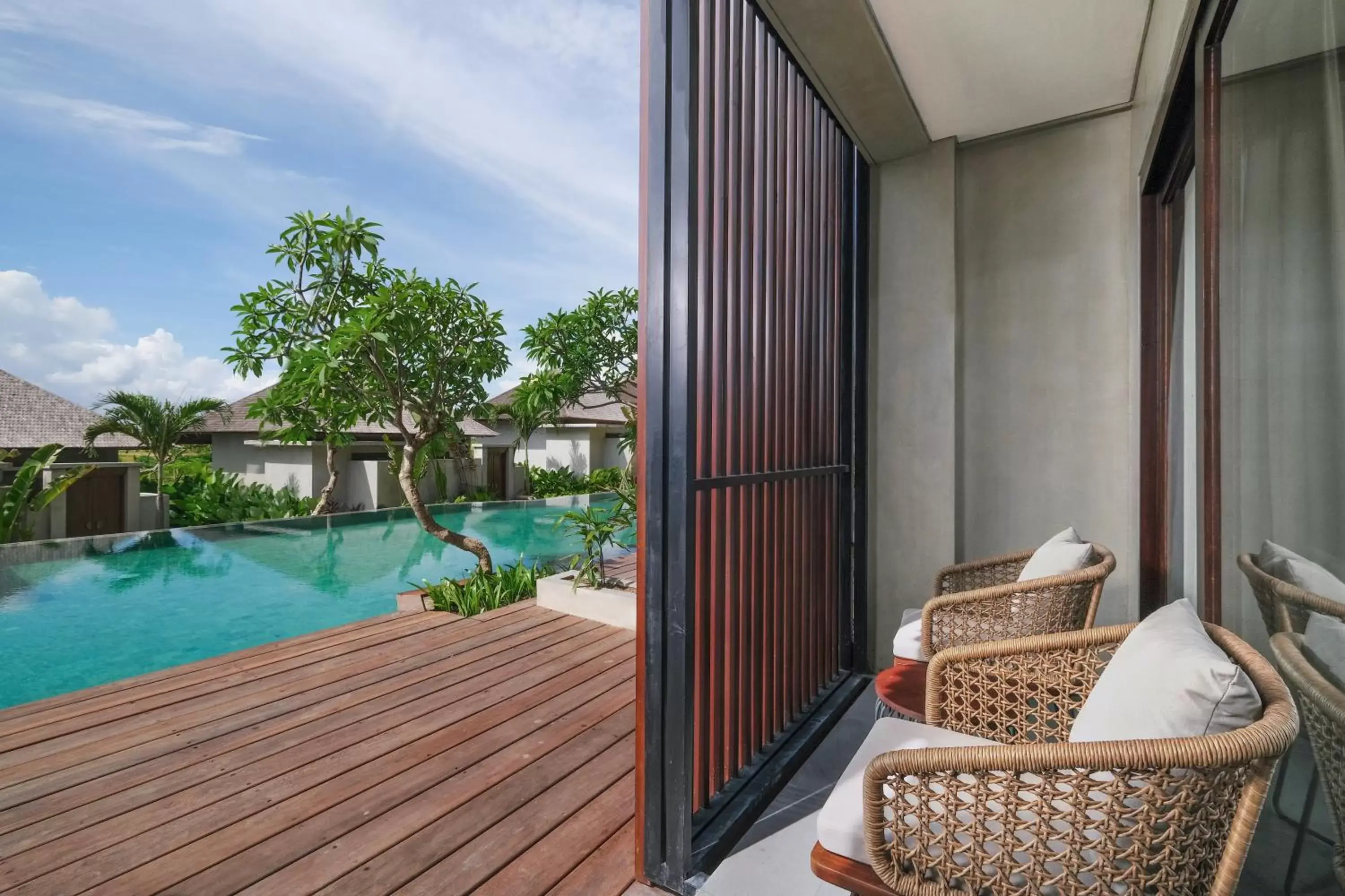 Patio, Swimming Pool in The Garcia Ubud Hotel & Resort