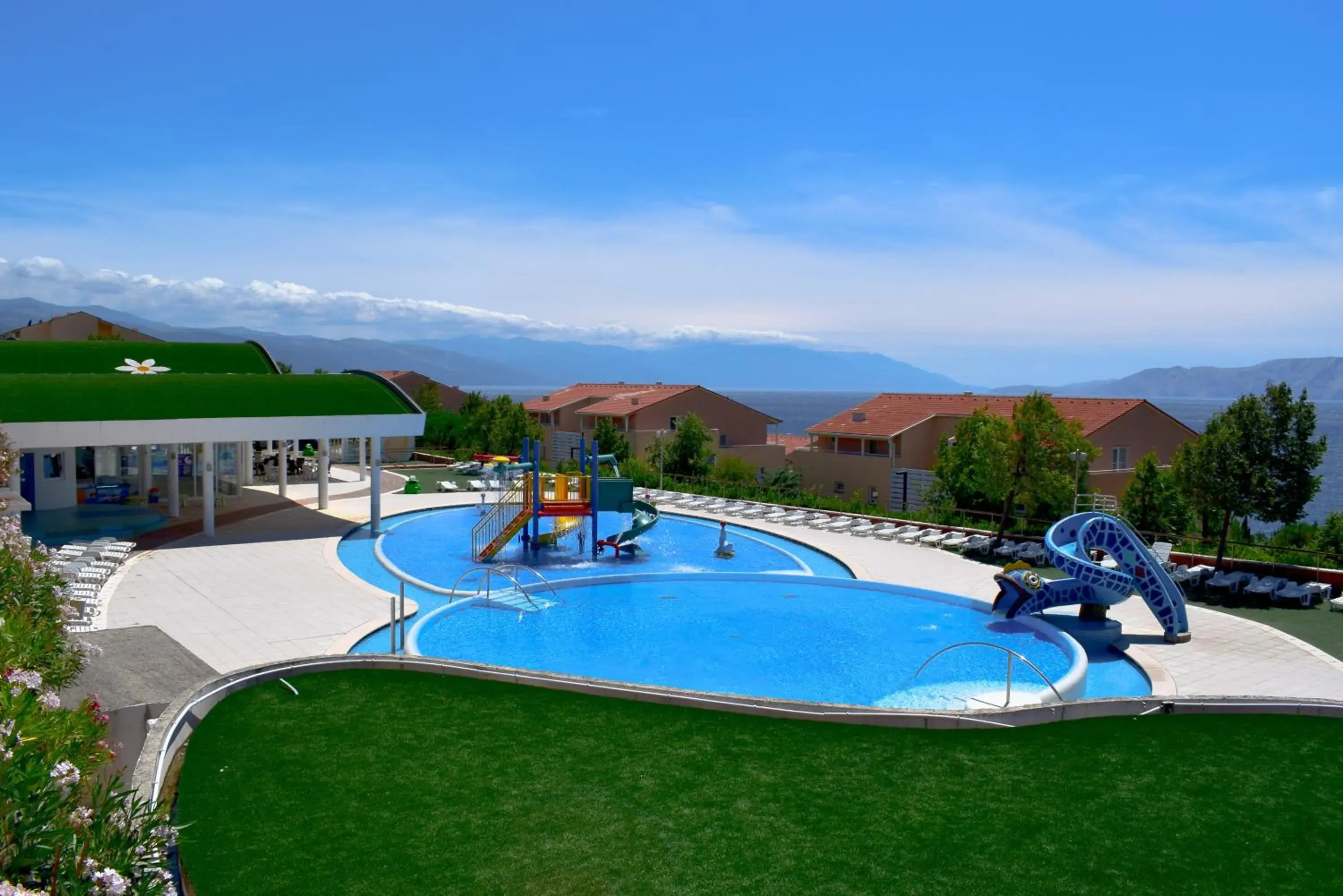 Bird's eye view, Swimming Pool in Wyndham Grand Novi Vinodolski Resort