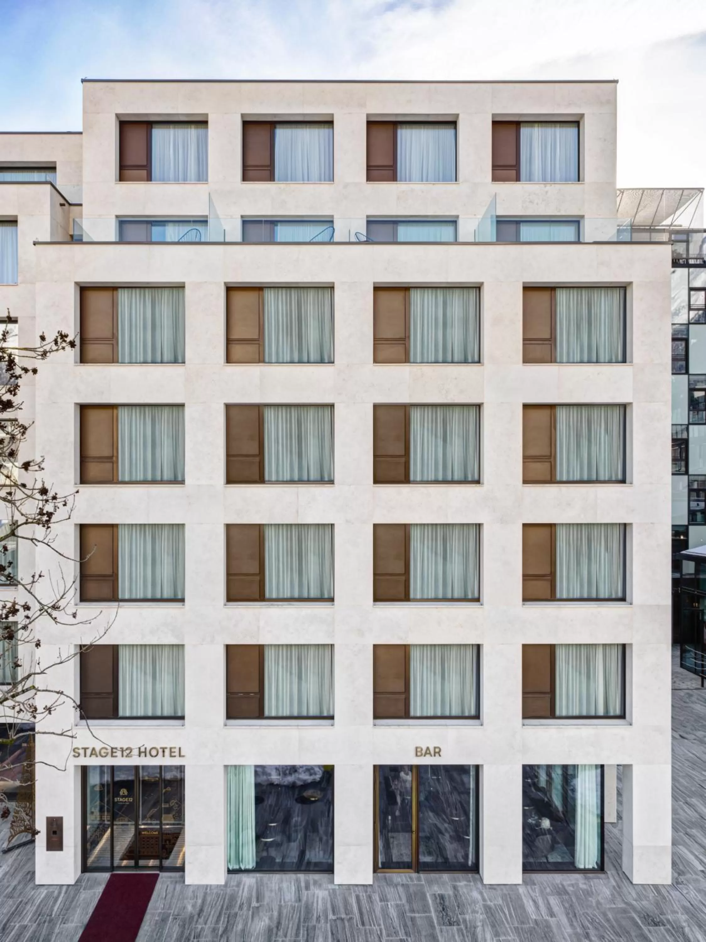 Facade/entrance in STAGE 12 Hotel by Penz