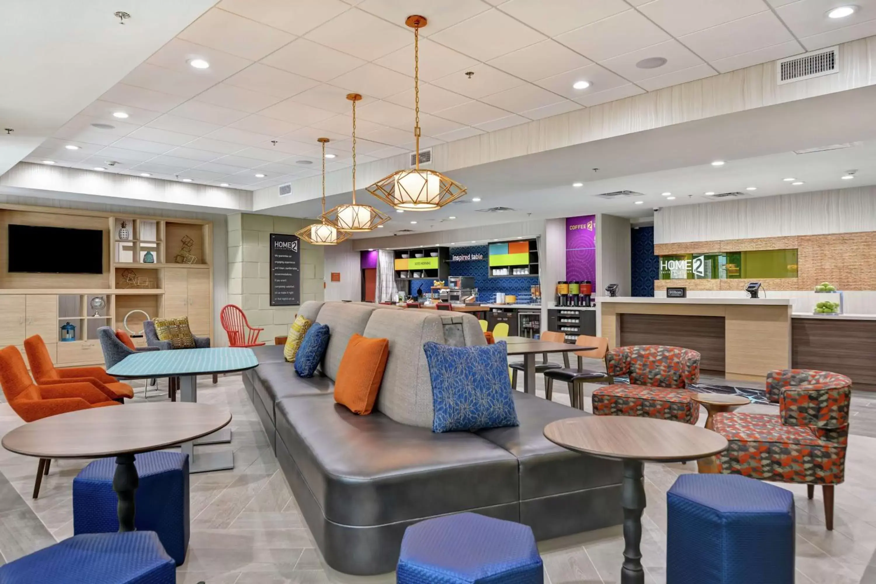 Lobby or reception, Lounge/Bar in Home2 Suites By Hilton McKinney