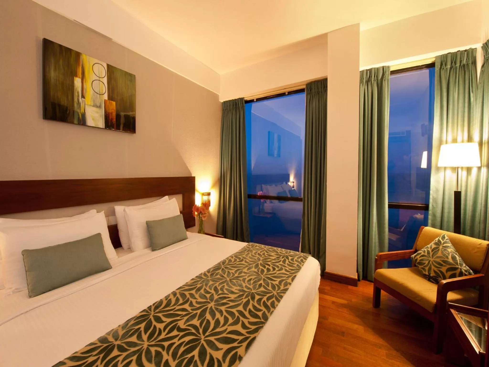 Bed in The Ocean Colombo - Guaranteed Sea View Rooms