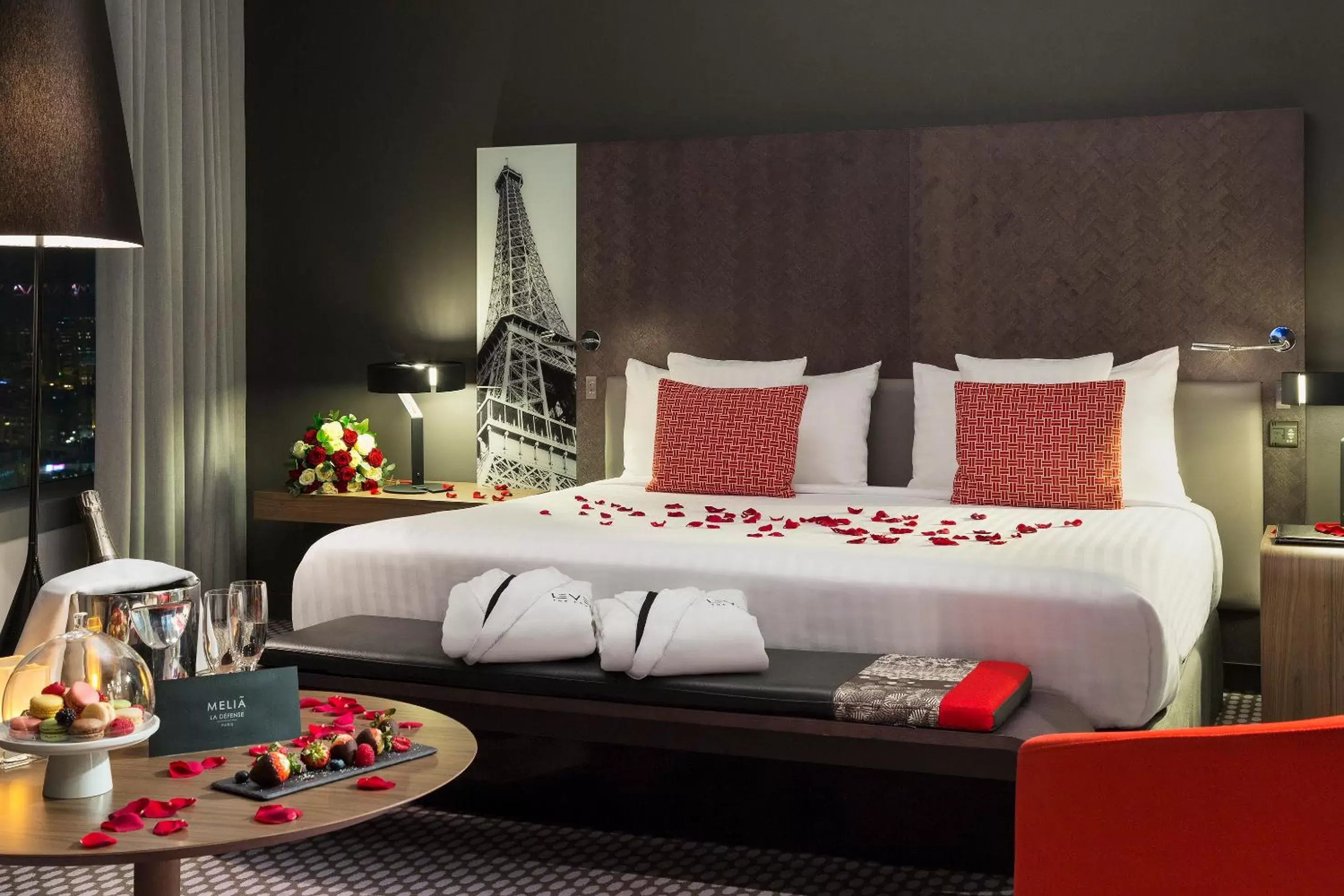 Decorative detail, Bed in Melia Paris La Defense Decorative detail, Bed in Melia Paris La Defense