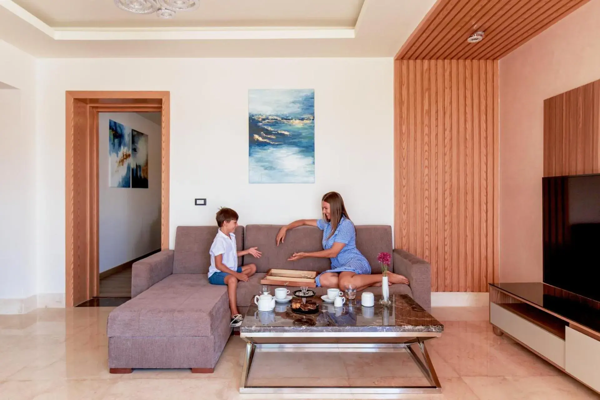 Living room, Family in Albatros Palace Resort (Families and Couples Only)