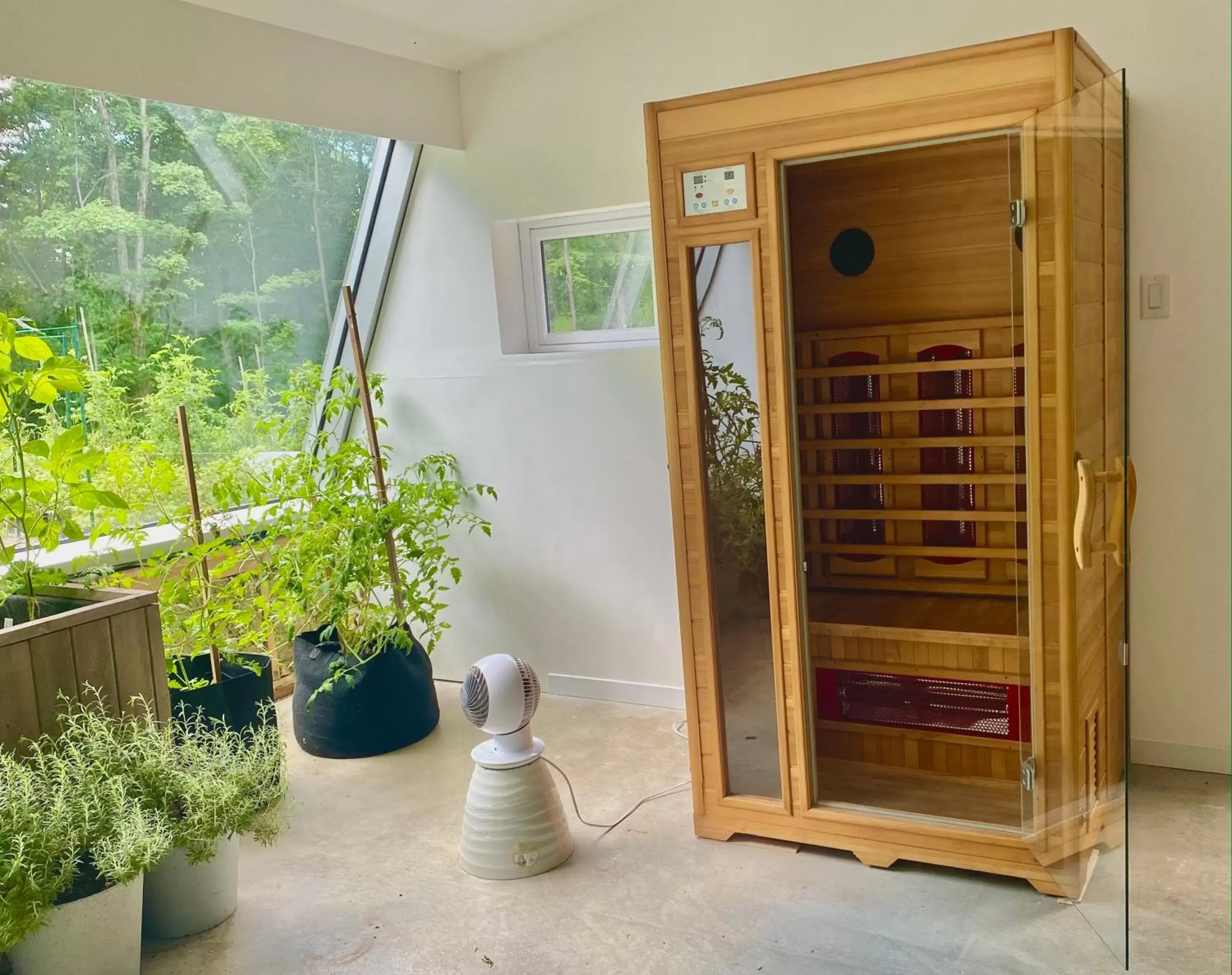 Sauna in Le Camp Caché Shefford