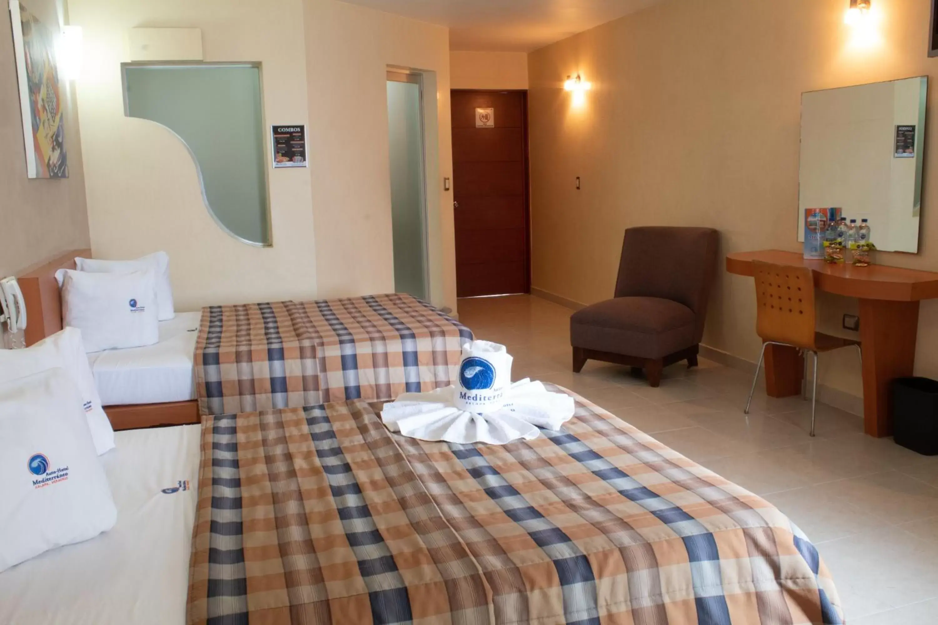 Bed in Auto Hotel Mediterráneo