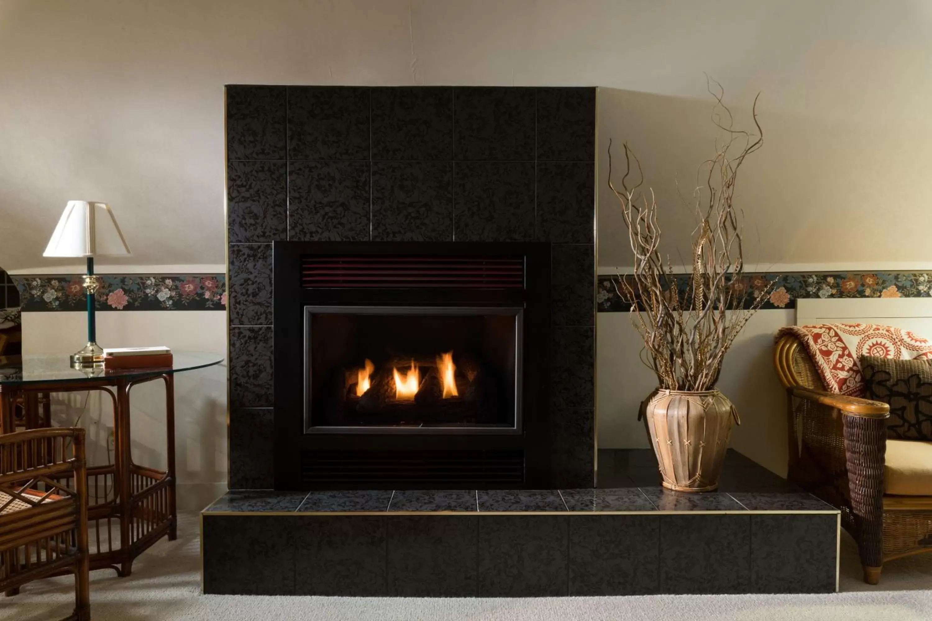 Decorative detail, TV/Entertainment Center in Astor House