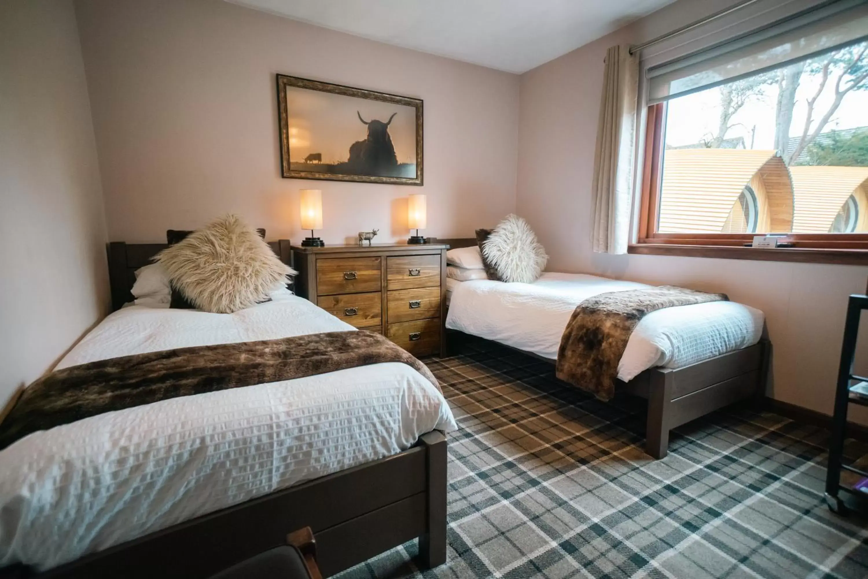 Bed in Eriskay B&B and Aviemore Glamping