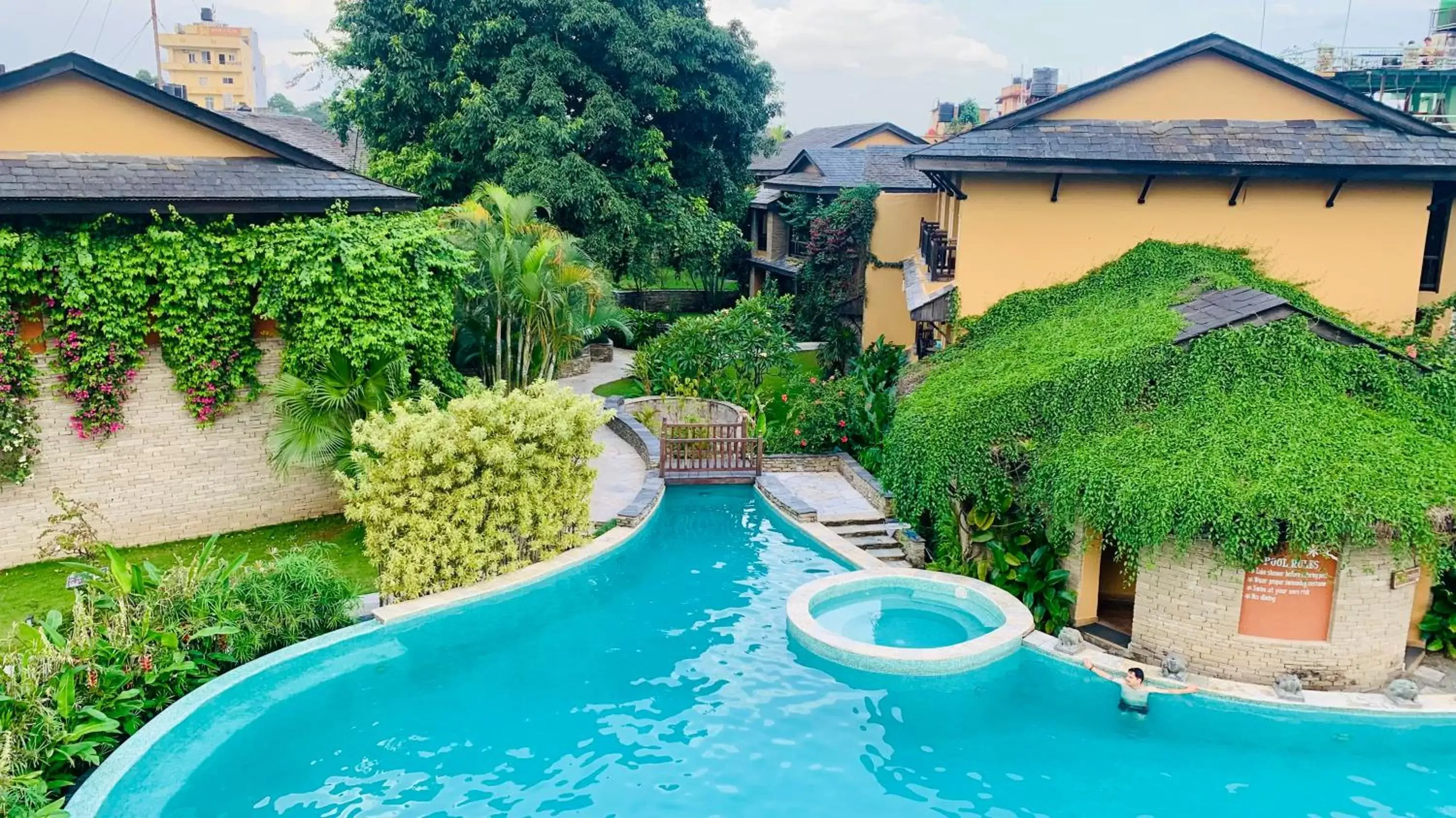 Pool View in Temple Tree Resort & Spa