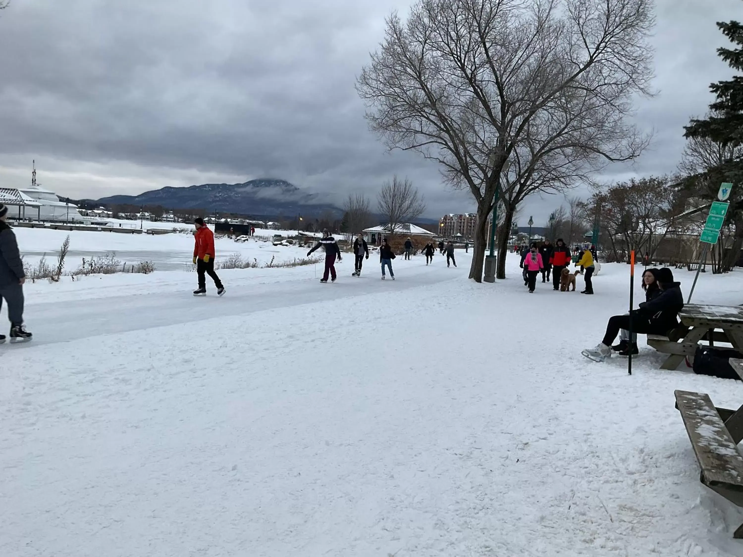 Nearby landmark, Winter in Magog Waterfront Condo