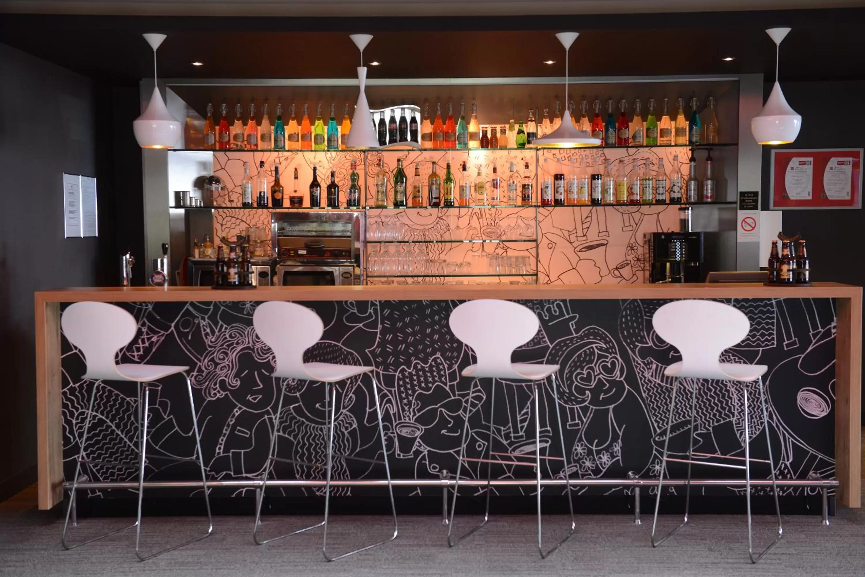 Lounge or bar in ibis Lyon Part Dieu Les Halles