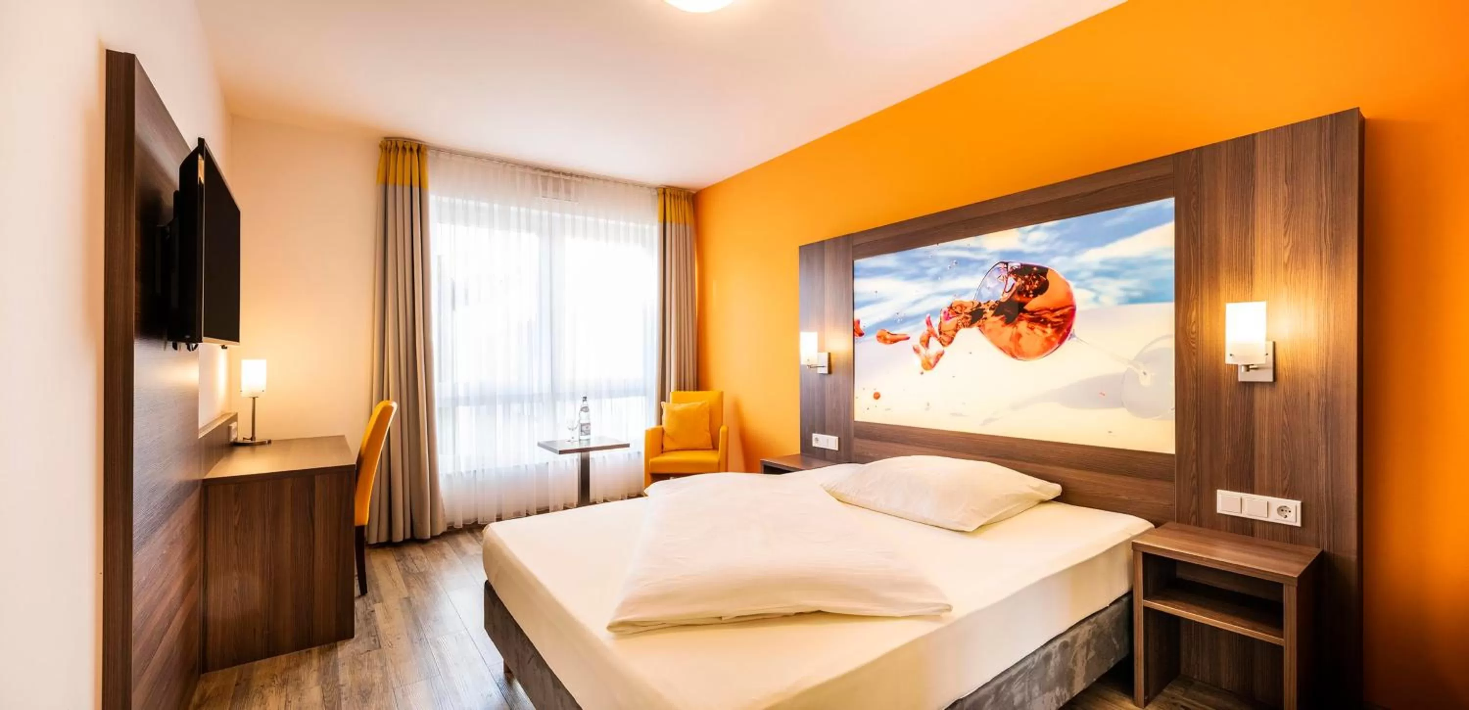 Bed in Schroeders Wein-Style-Hotel