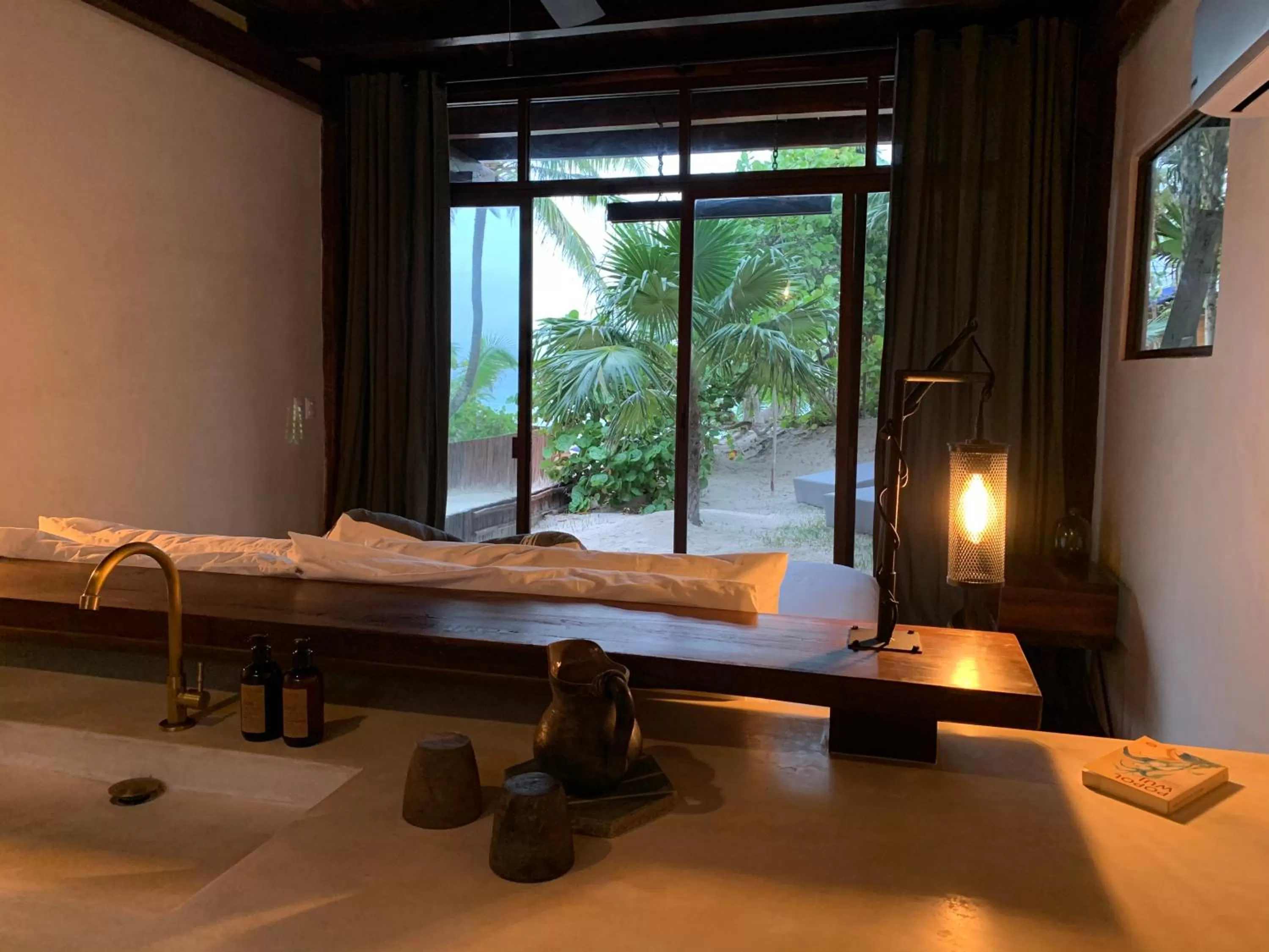 Bathroom in Libelula Tulum Beachfront Hotel