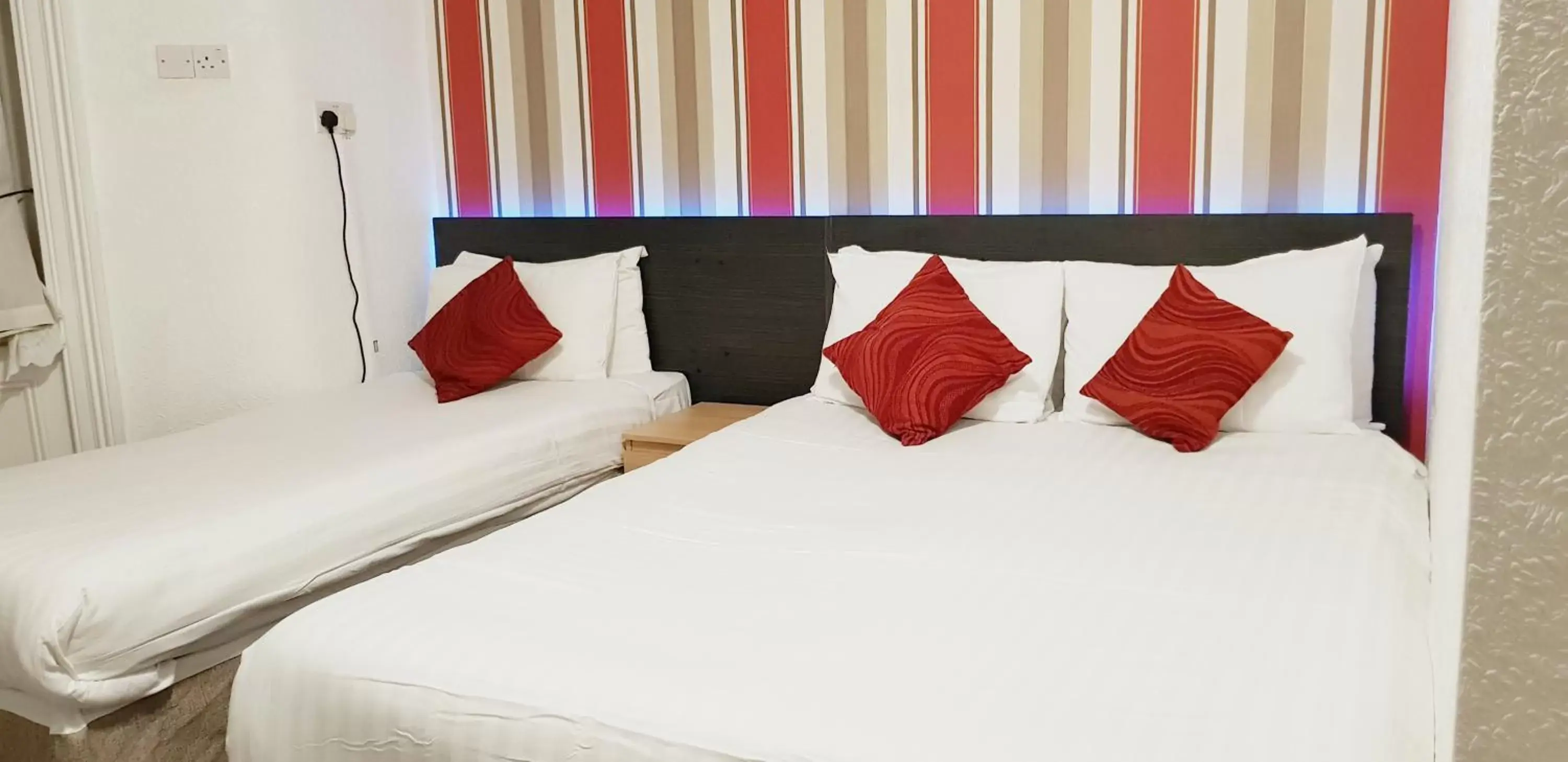 Bedroom, Bed in Calypso hotel Blackpool