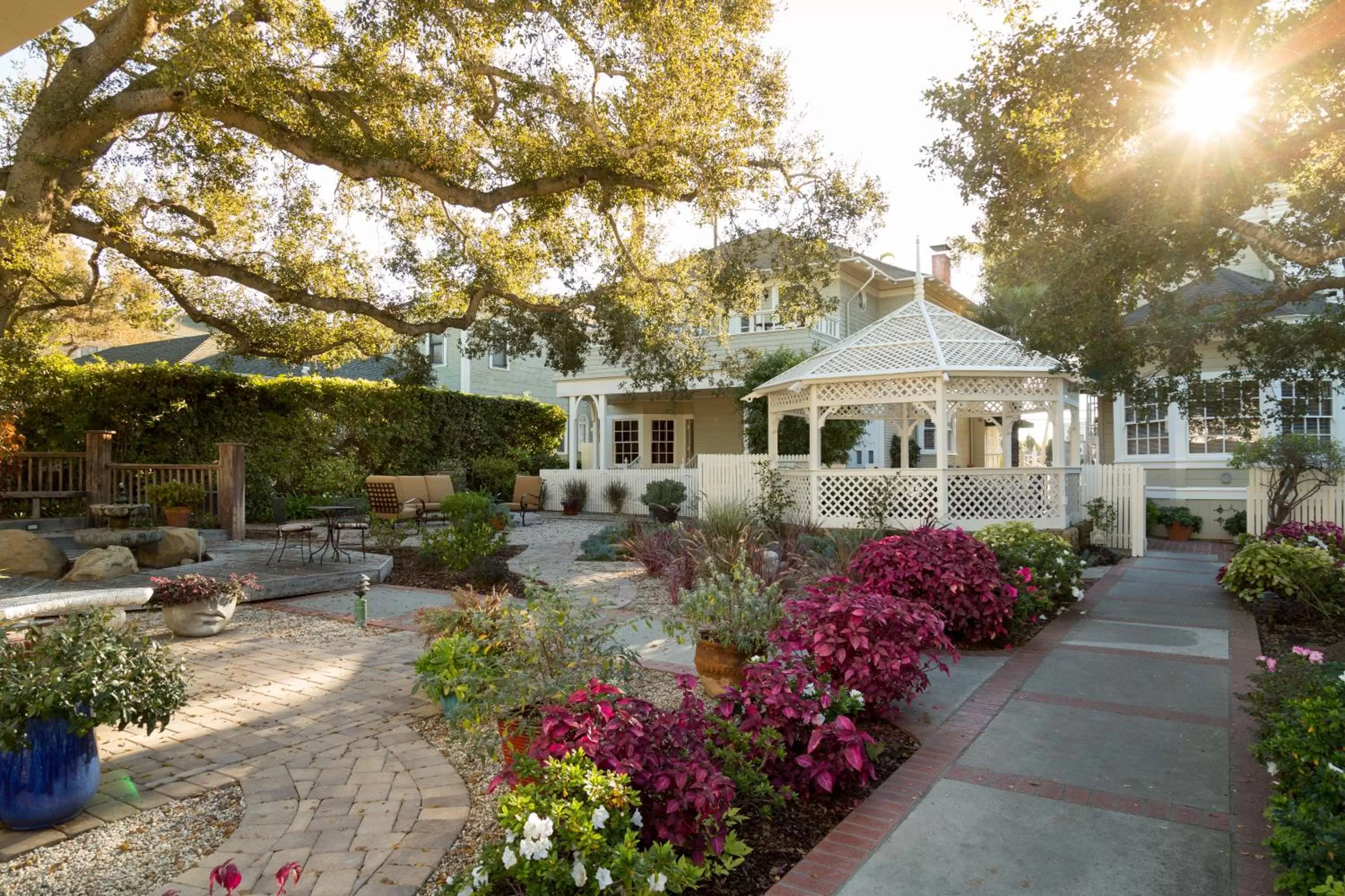 Garden, Property Building in Cheshire Cat Inn & Cottages