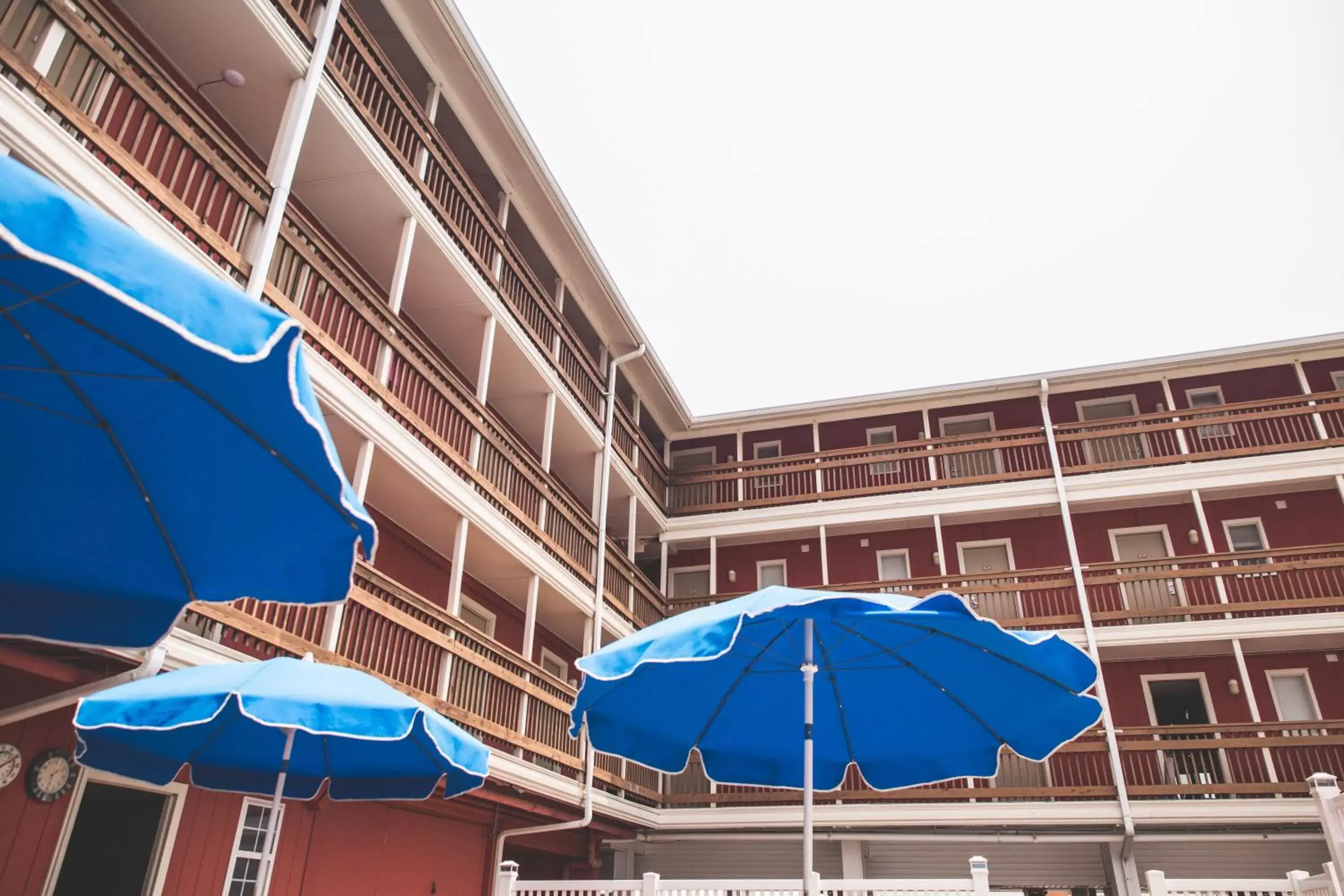 Patio, Property Building in Surf Club Oceanfront Hotel