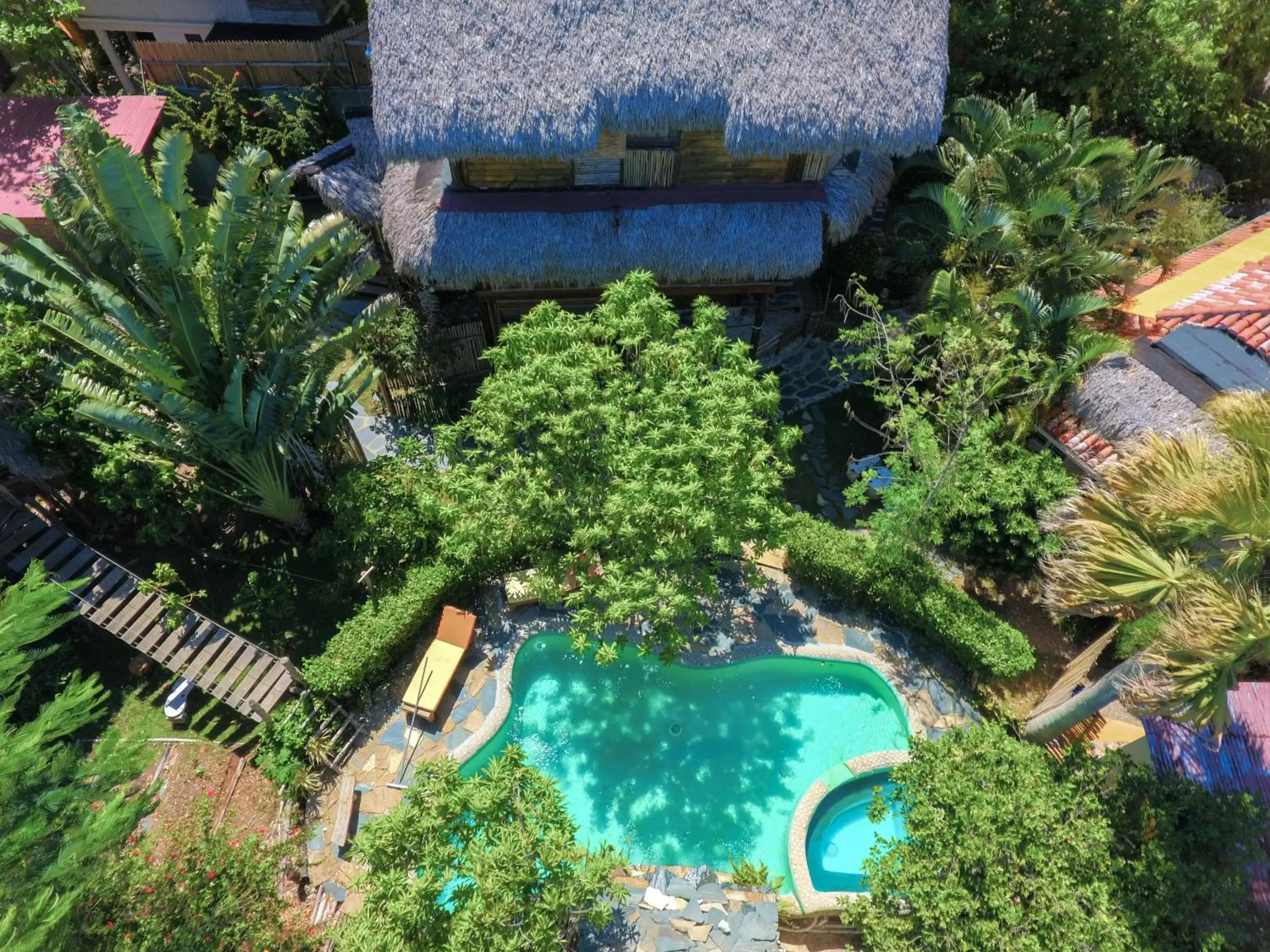 Bird's eye view, Pool View in Cabarete Maravilla Eco Lodge Boutique Beach Surf & Kite