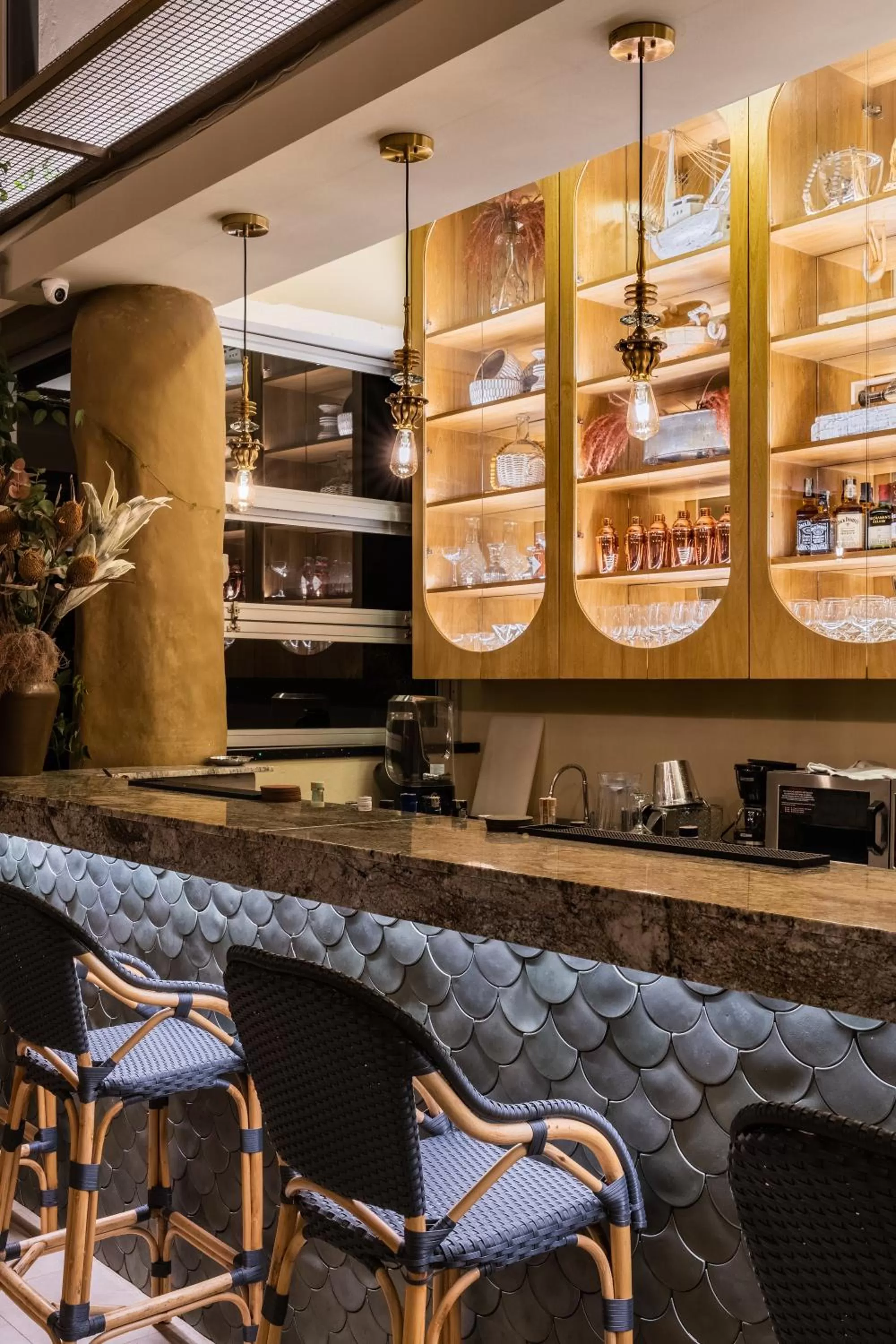 Living room in Tau House