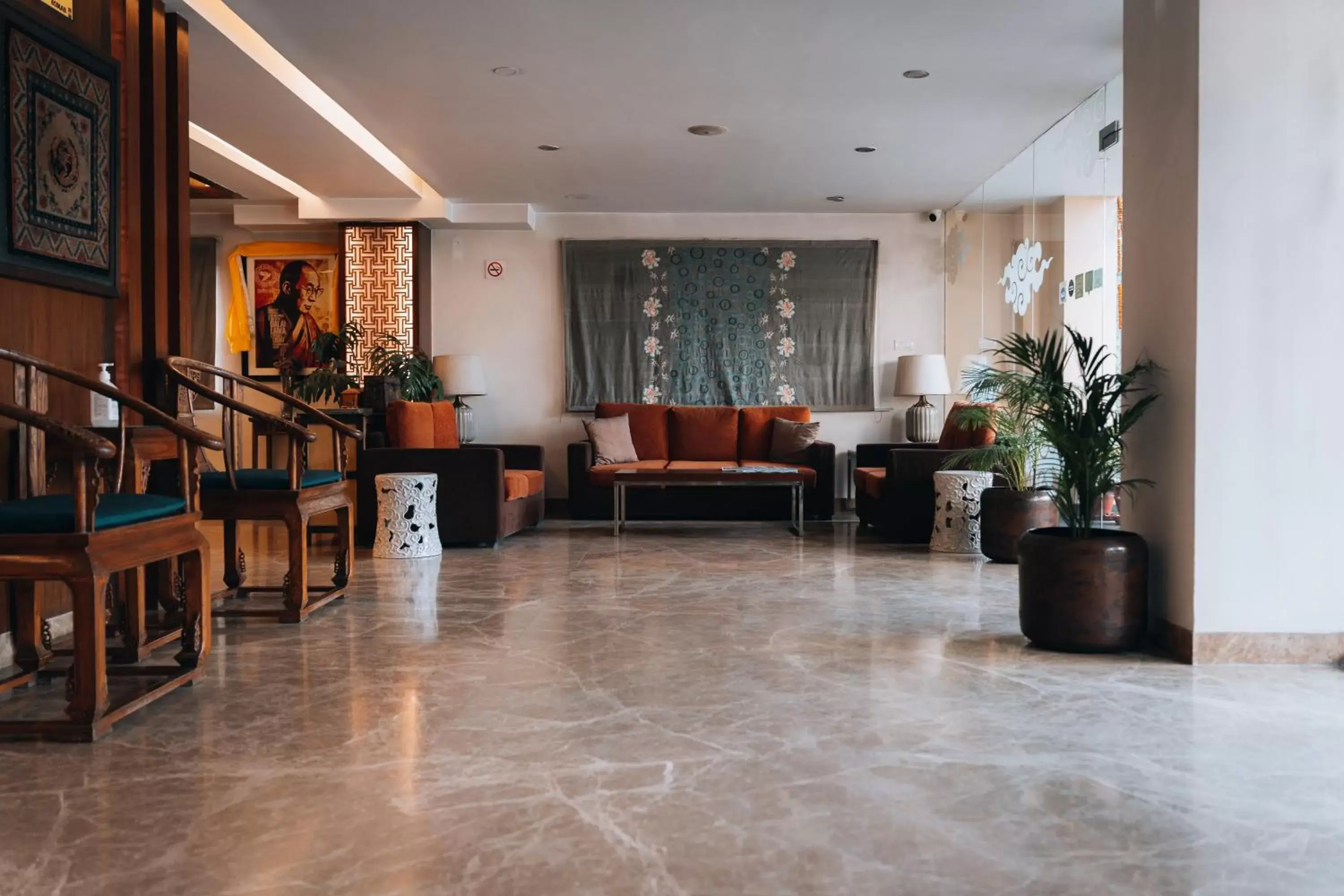 Lobby or reception in Hotel Shambala