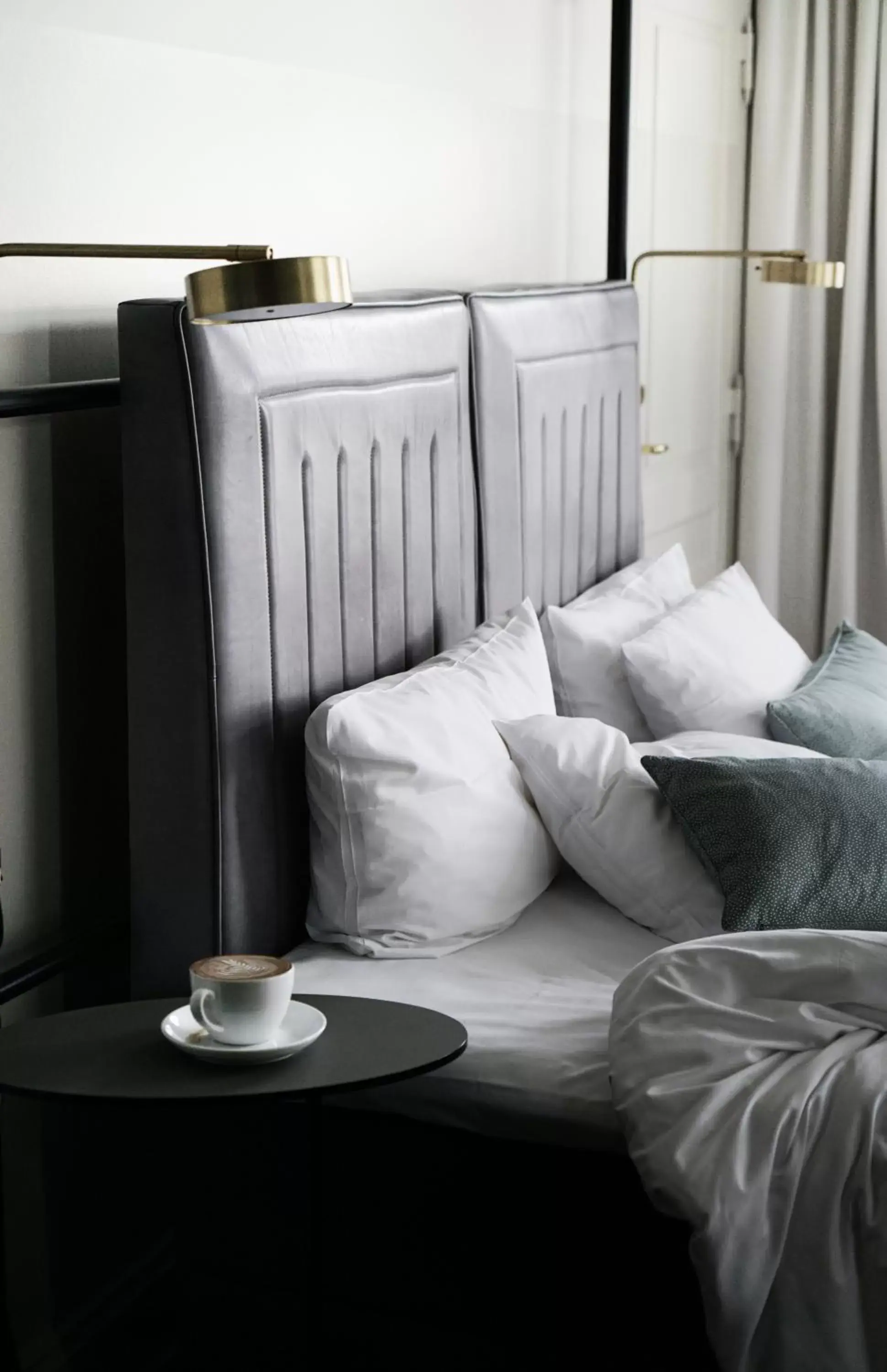 Decorative detail, Bed in Hotel Danmark Decorative detail, Bed in Hotel Danmark