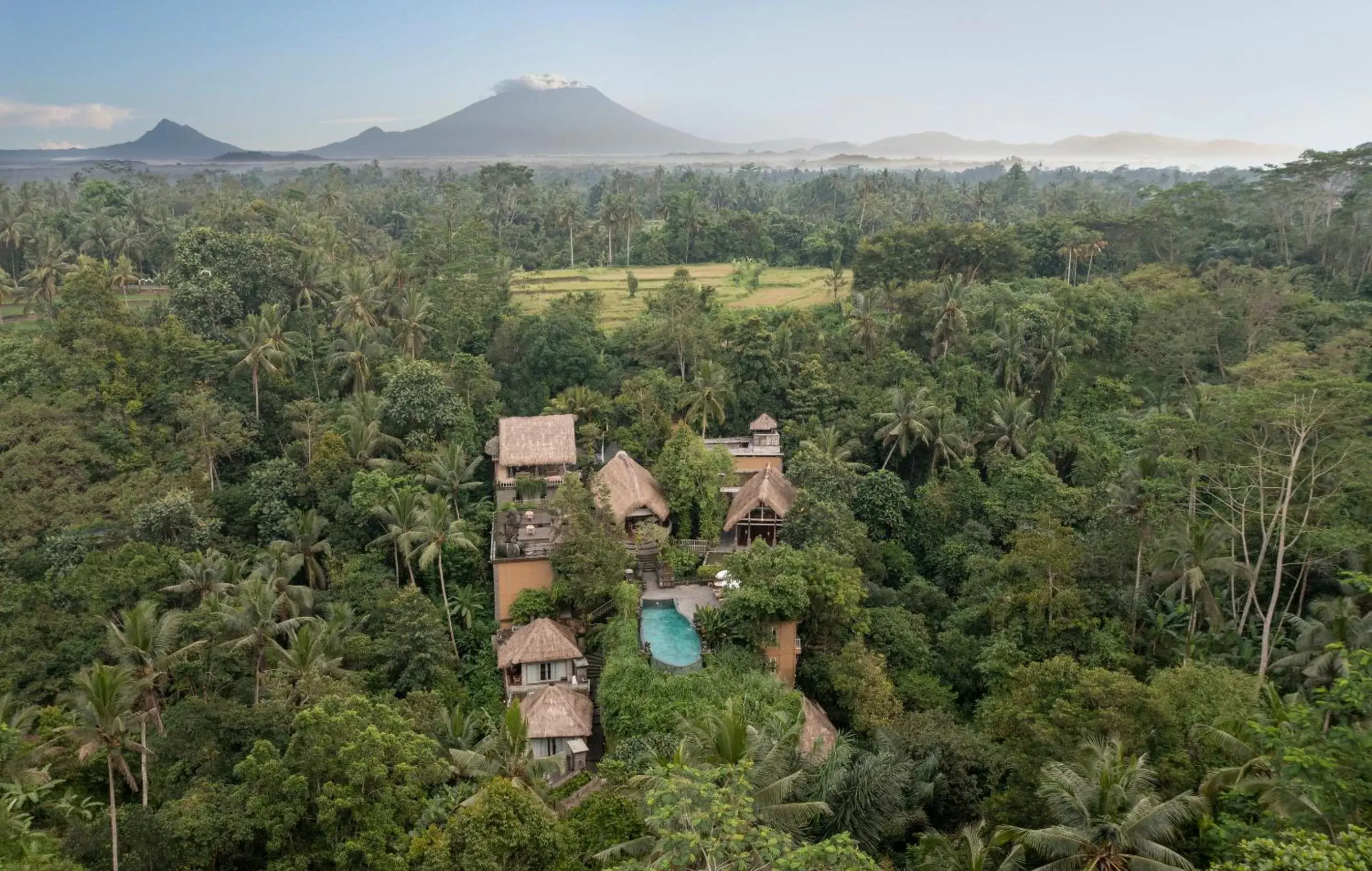 Landmark view, Bird's-eye View in The Kayon Resort