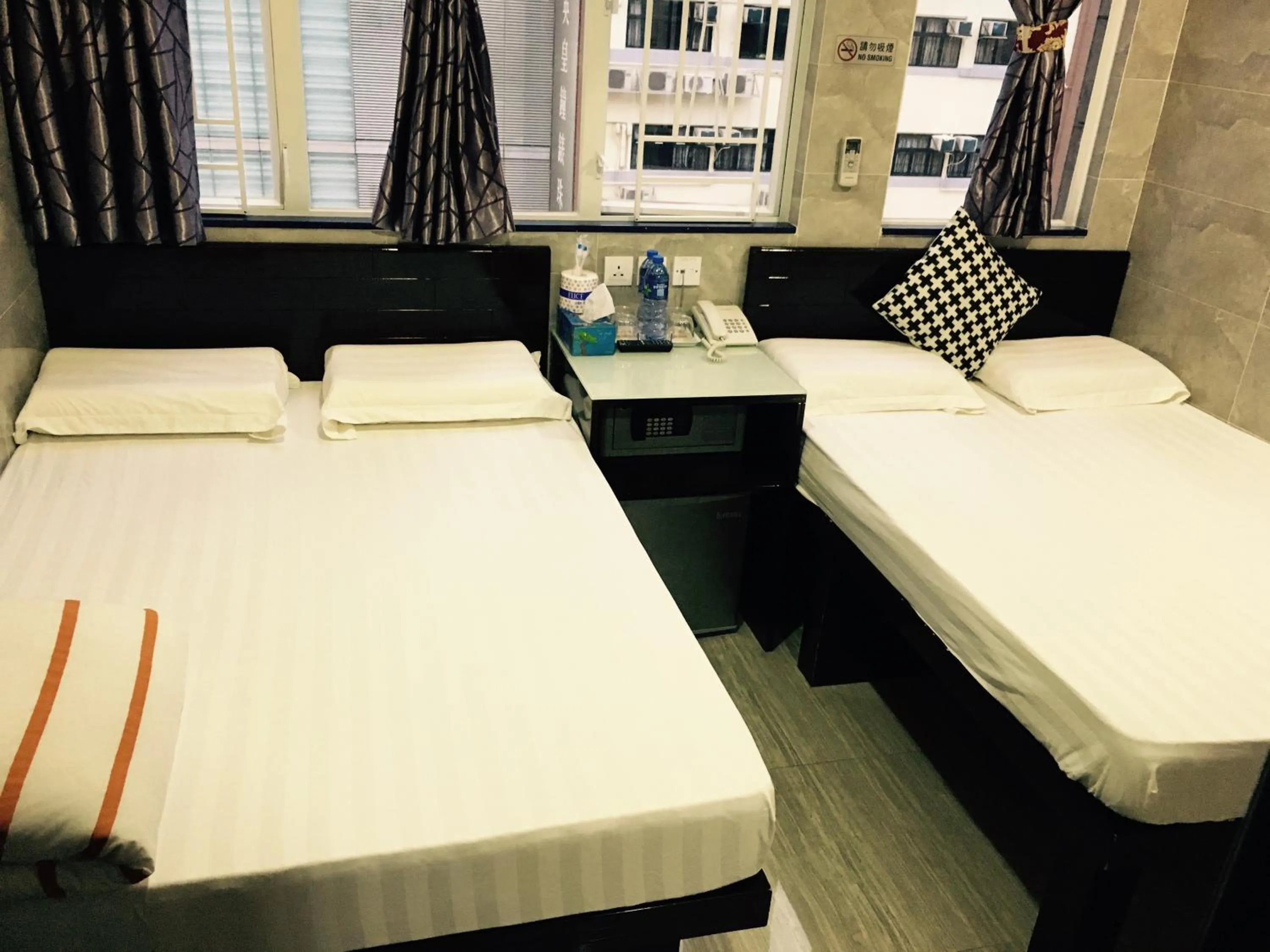 City view, Bed in Modern